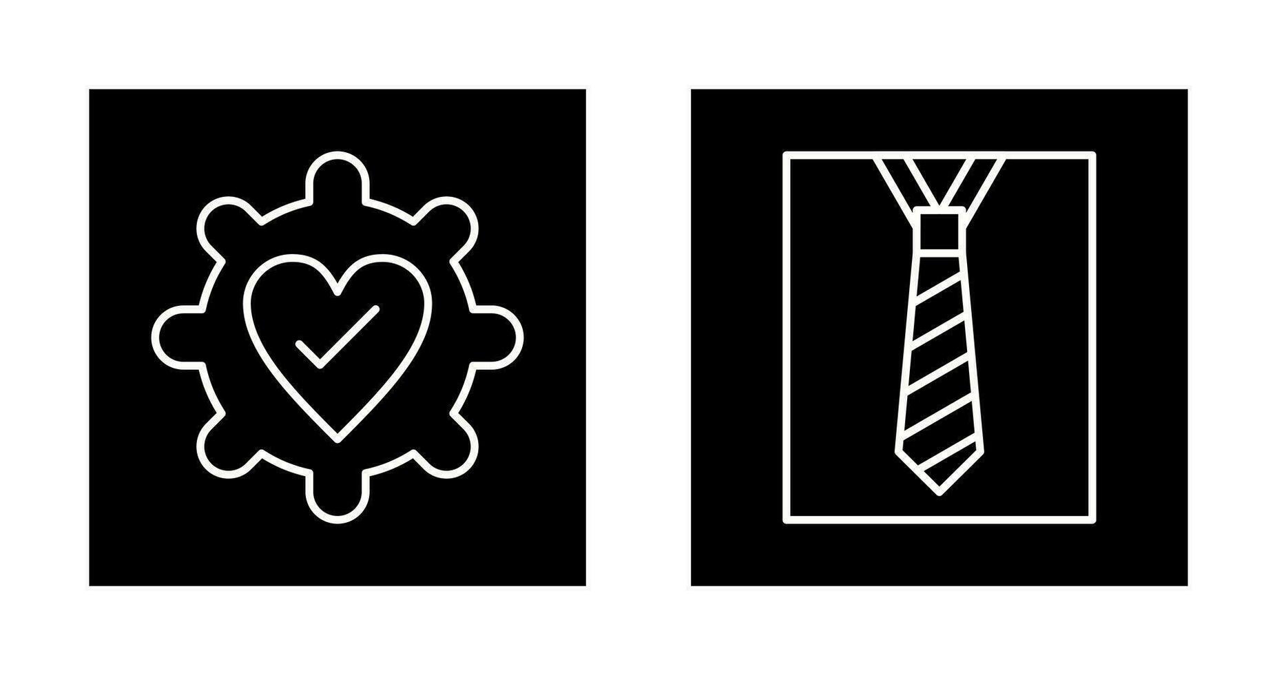 Gear and Tie Icon vector