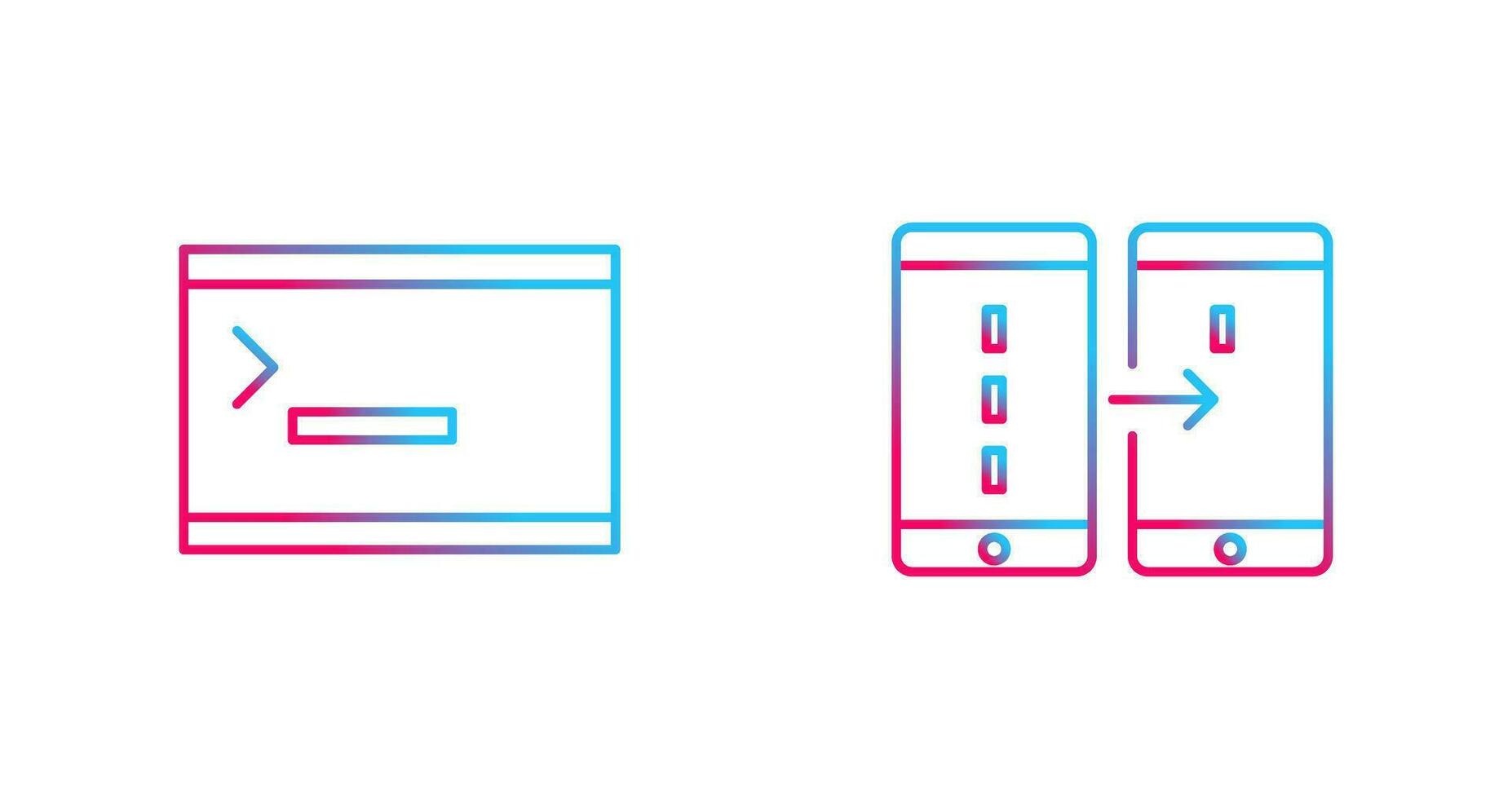 console and data transfer Icon vector