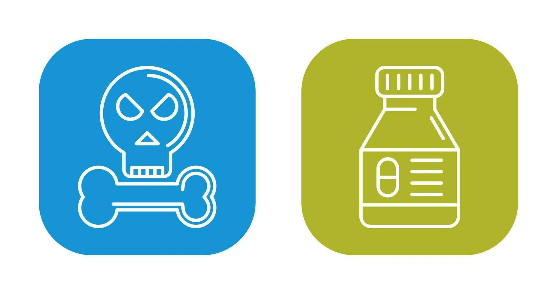 Bones and Medicine Icon vector