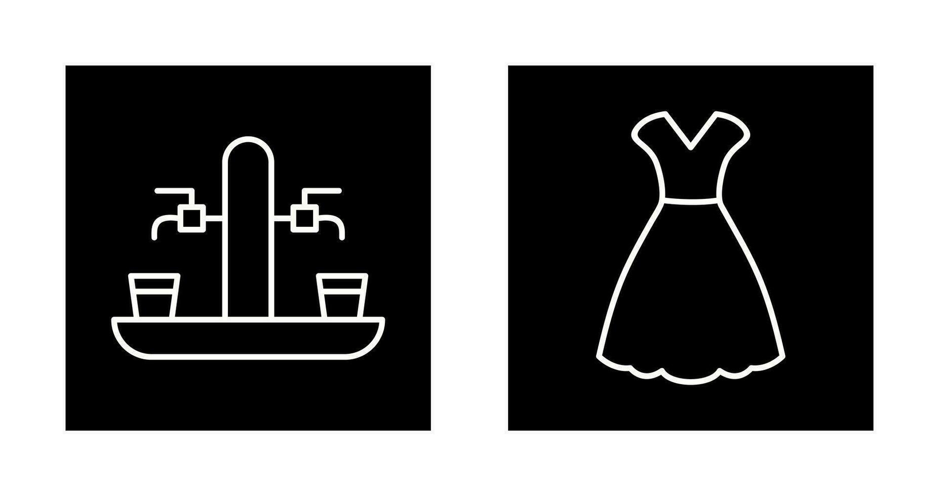 Beer Tap and Woman Dress Icon vector