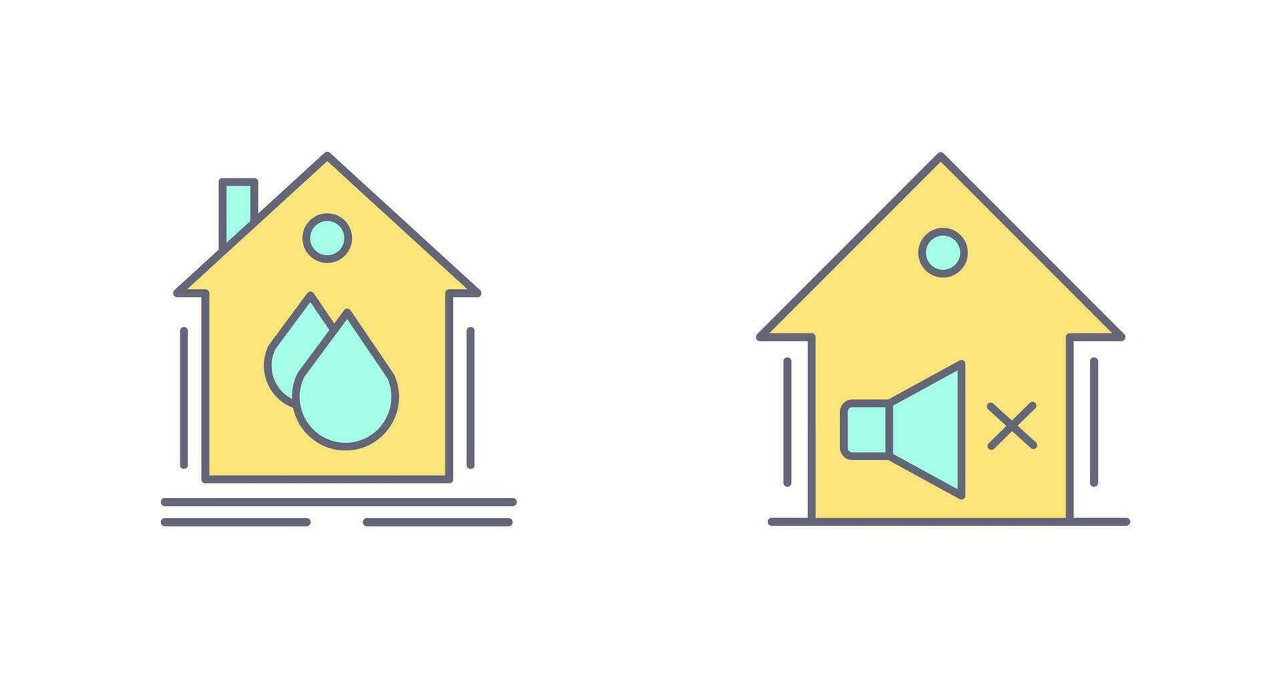 Water Hose and Mute Icon vector