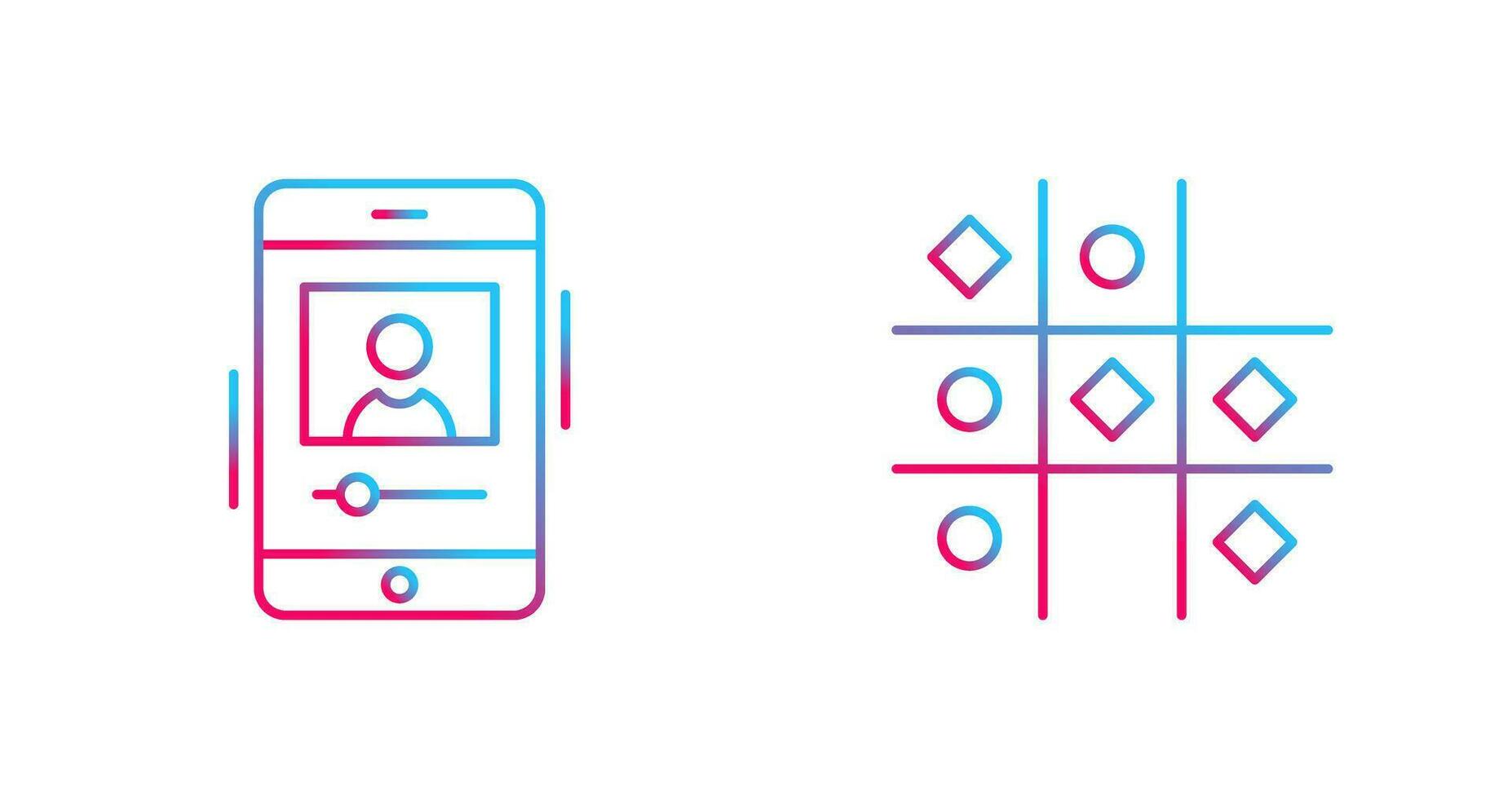 log and Tic Tac Toe Icon vector