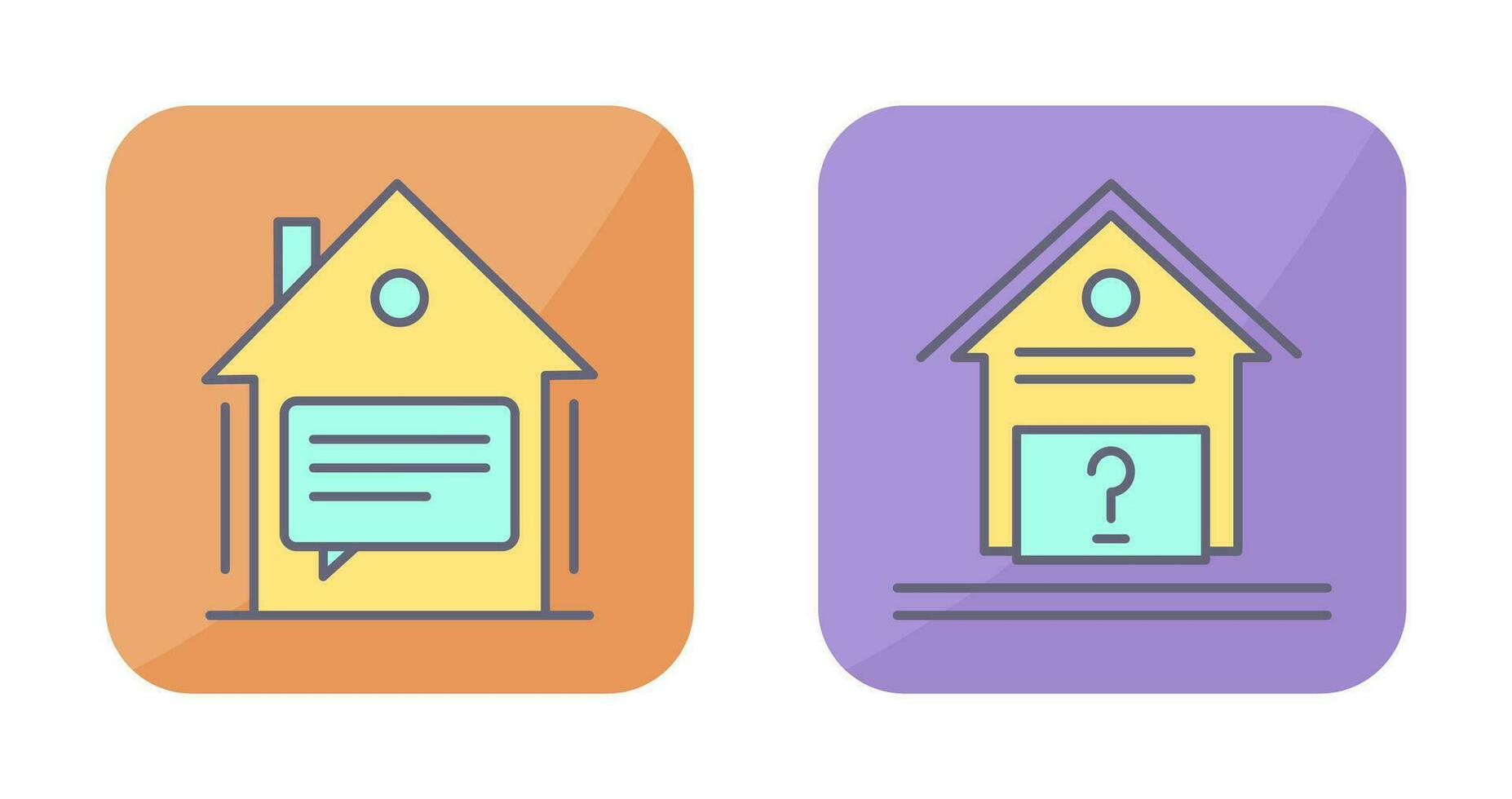 Message and Unknown Icon vector