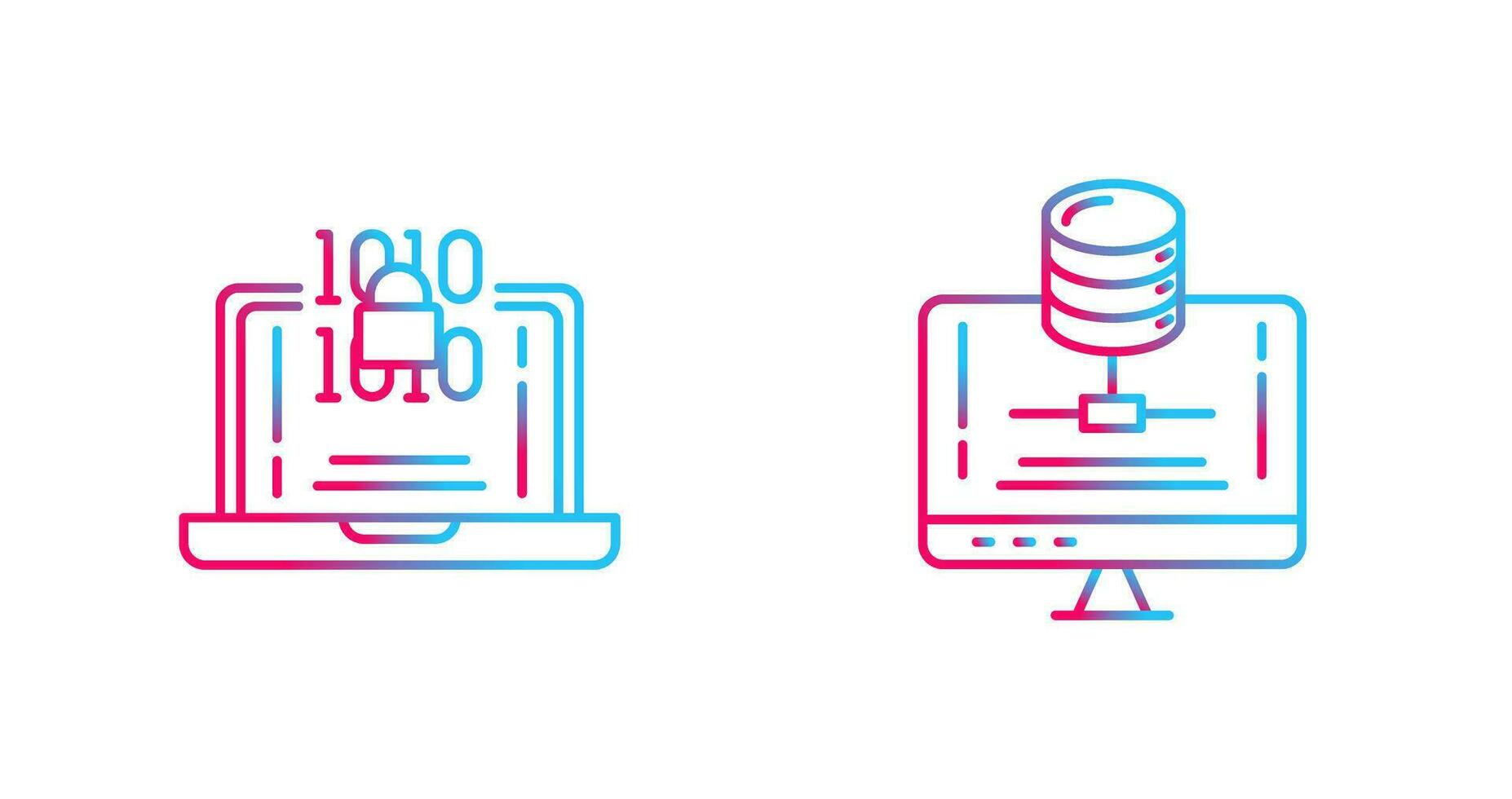 Encryption and Server Icon vector
