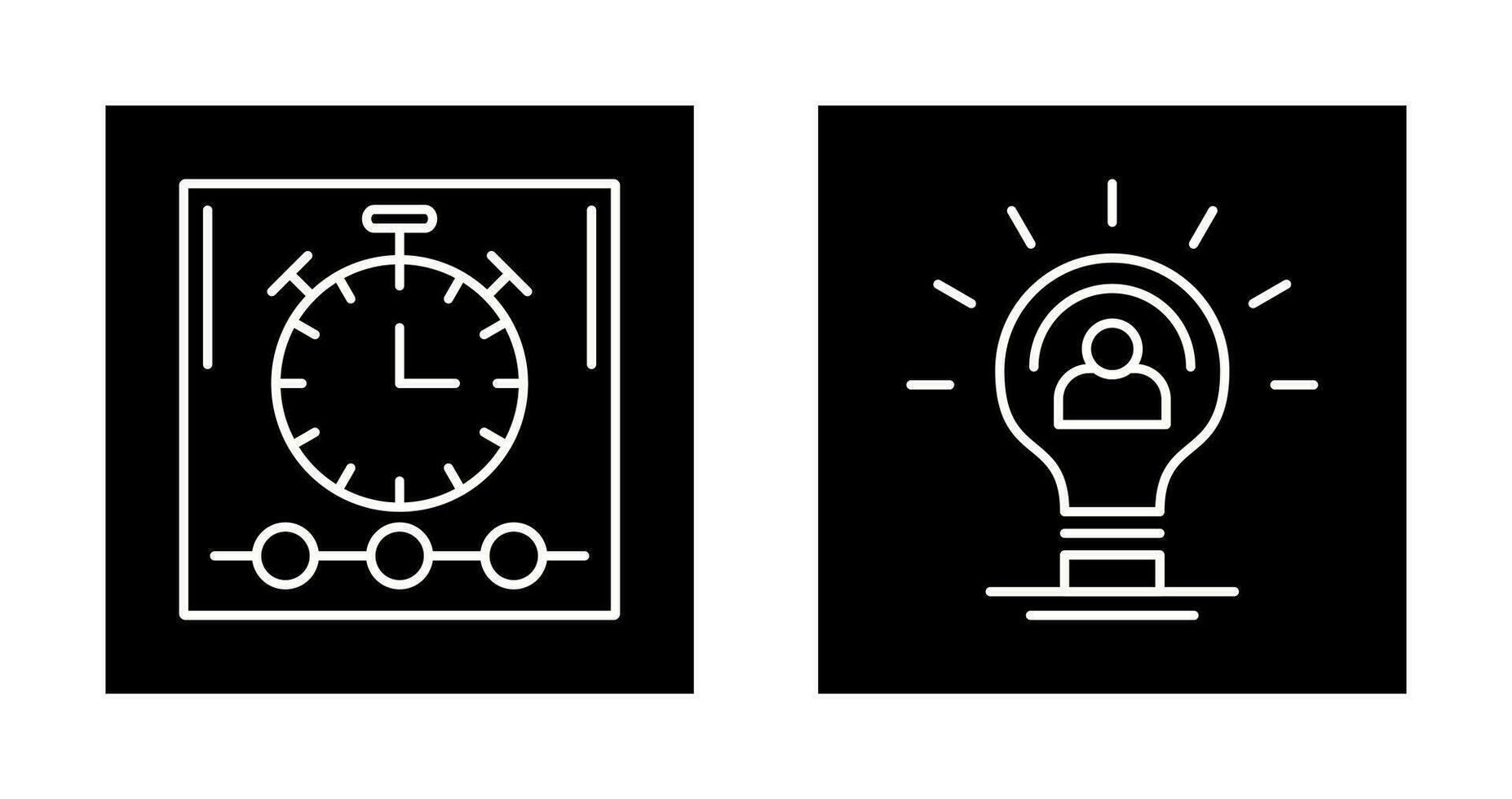 Time and Idea Icon vector