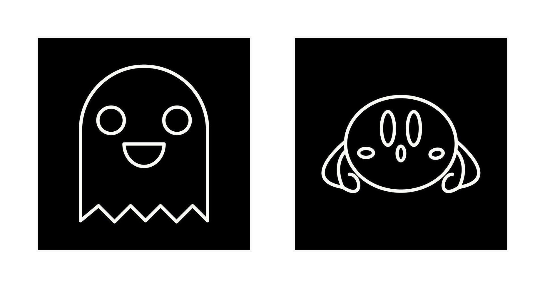 Game Character and VGame Charcter Icon vector