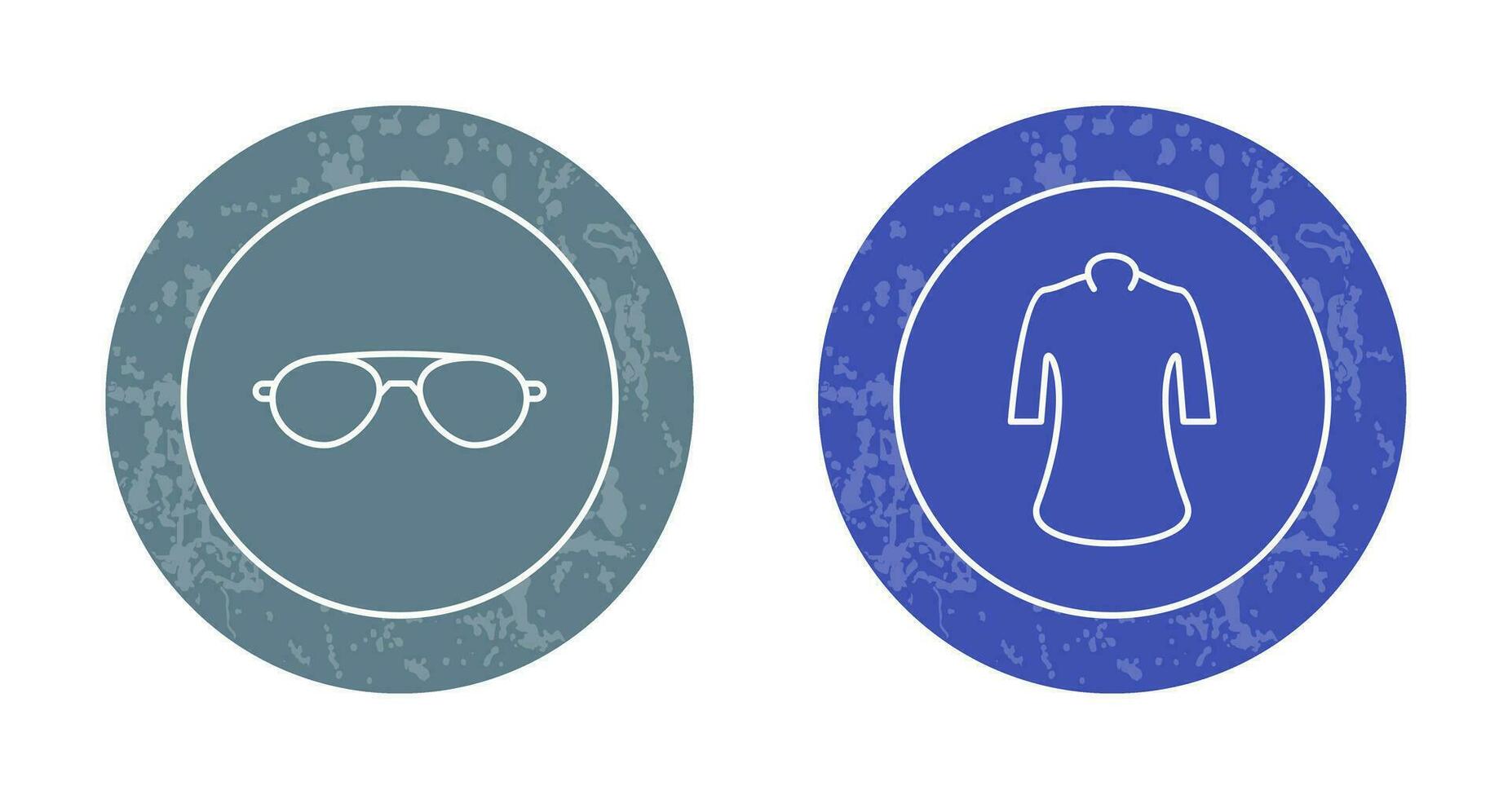 Ladies Shirt and Sunglasses Icon vector