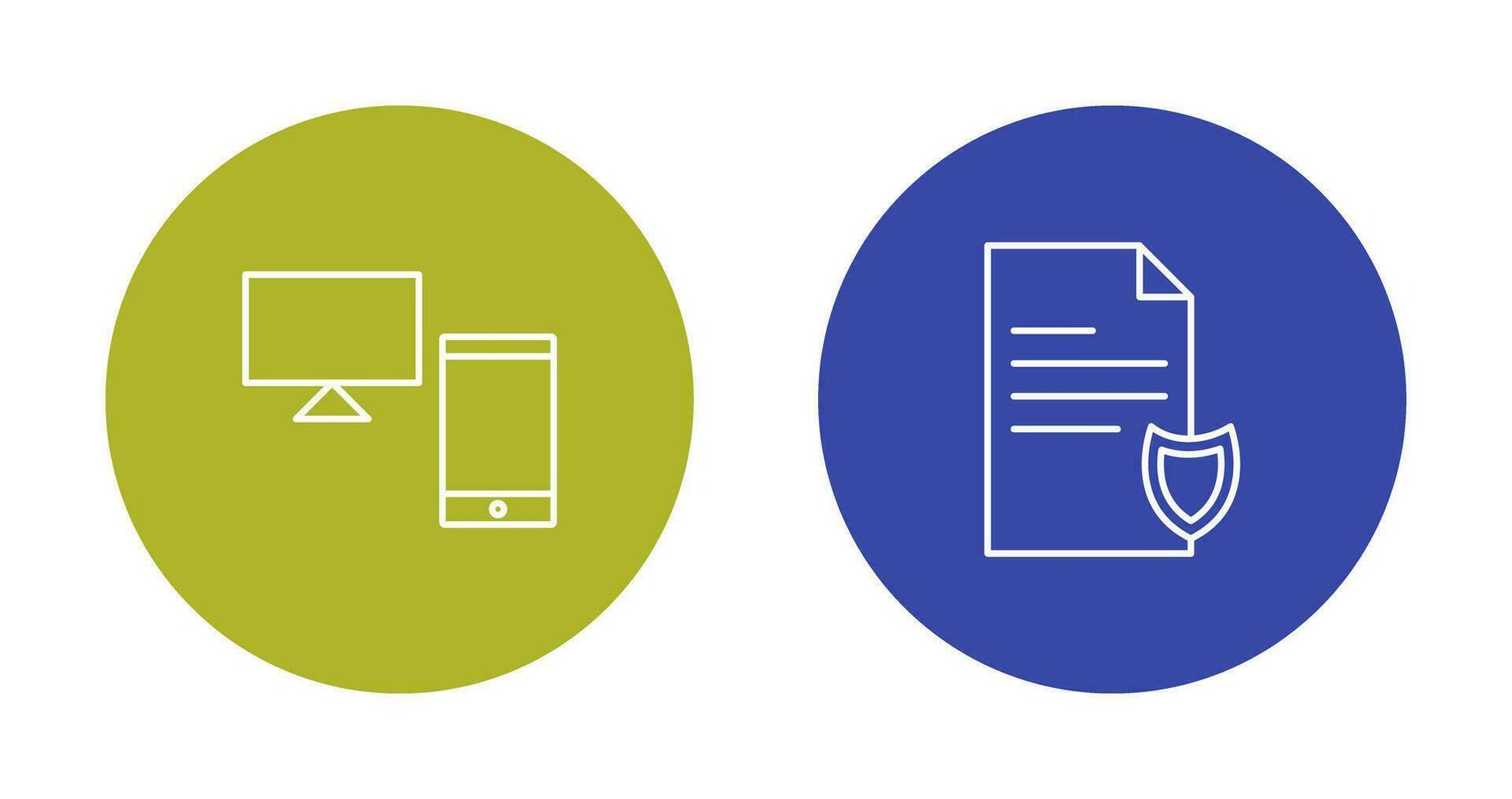 devices and private document  Icon vector