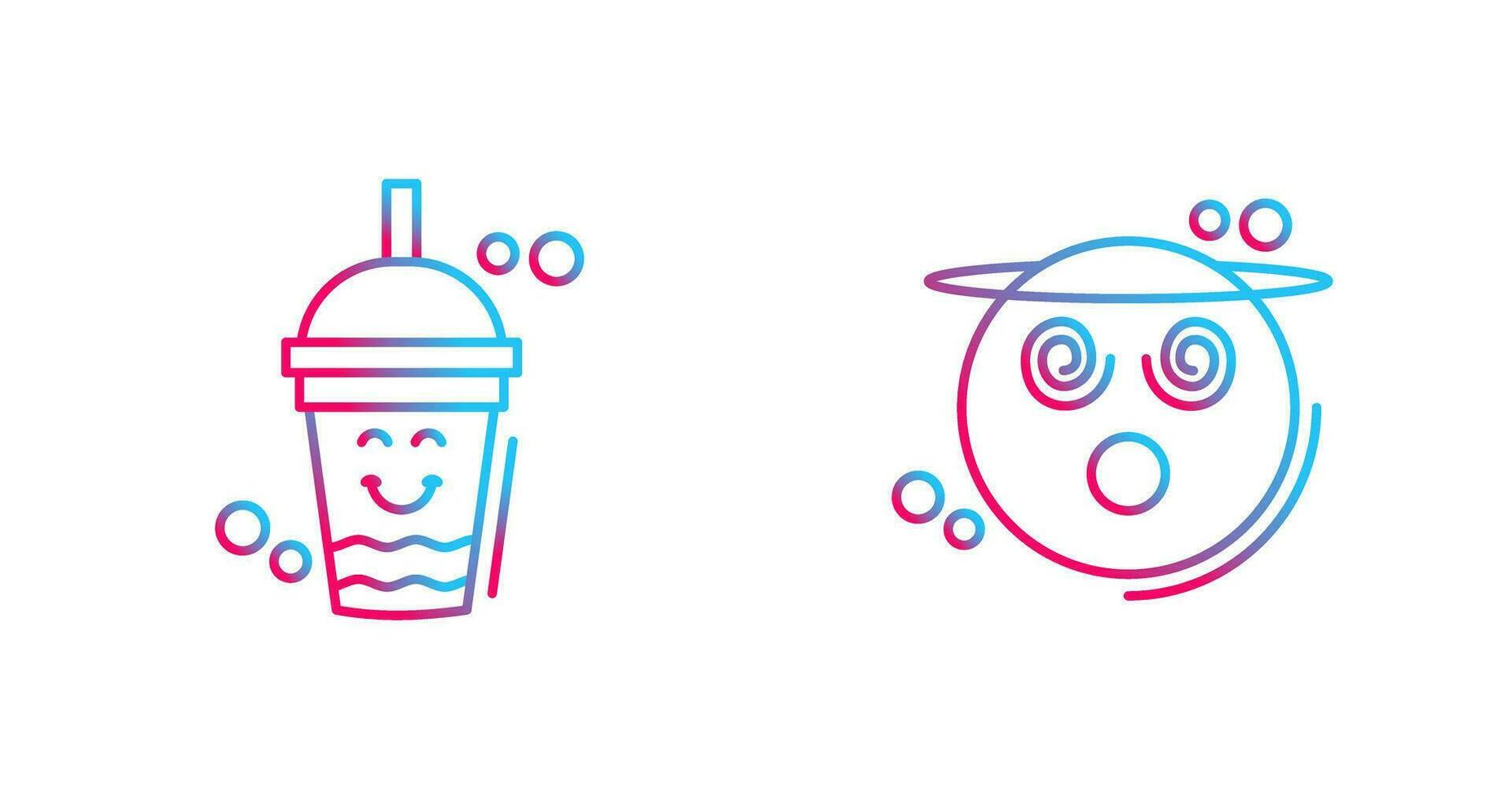 Drink and Dizzy Icon vector