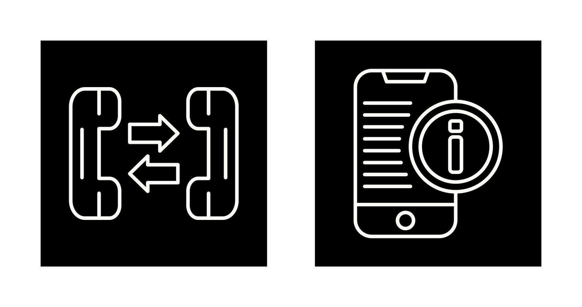 phone call and smartphone Icon vector