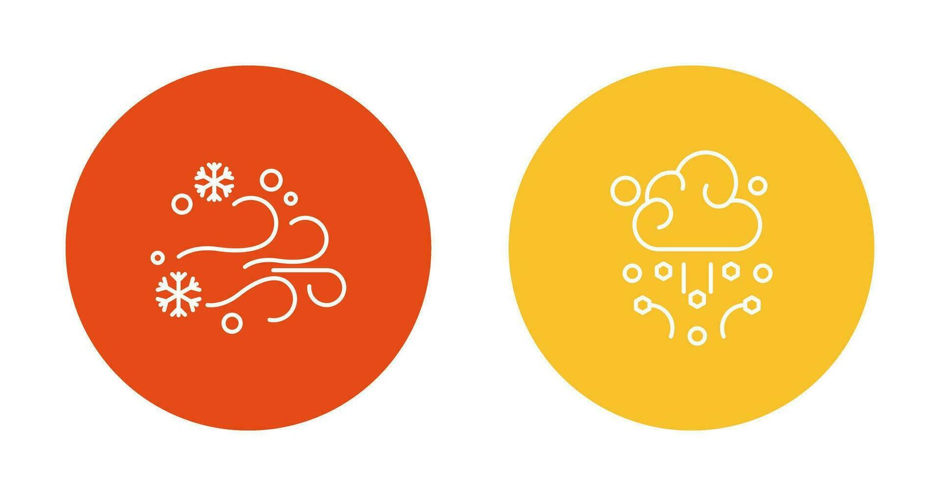 Blizzard and Hail Icon vector