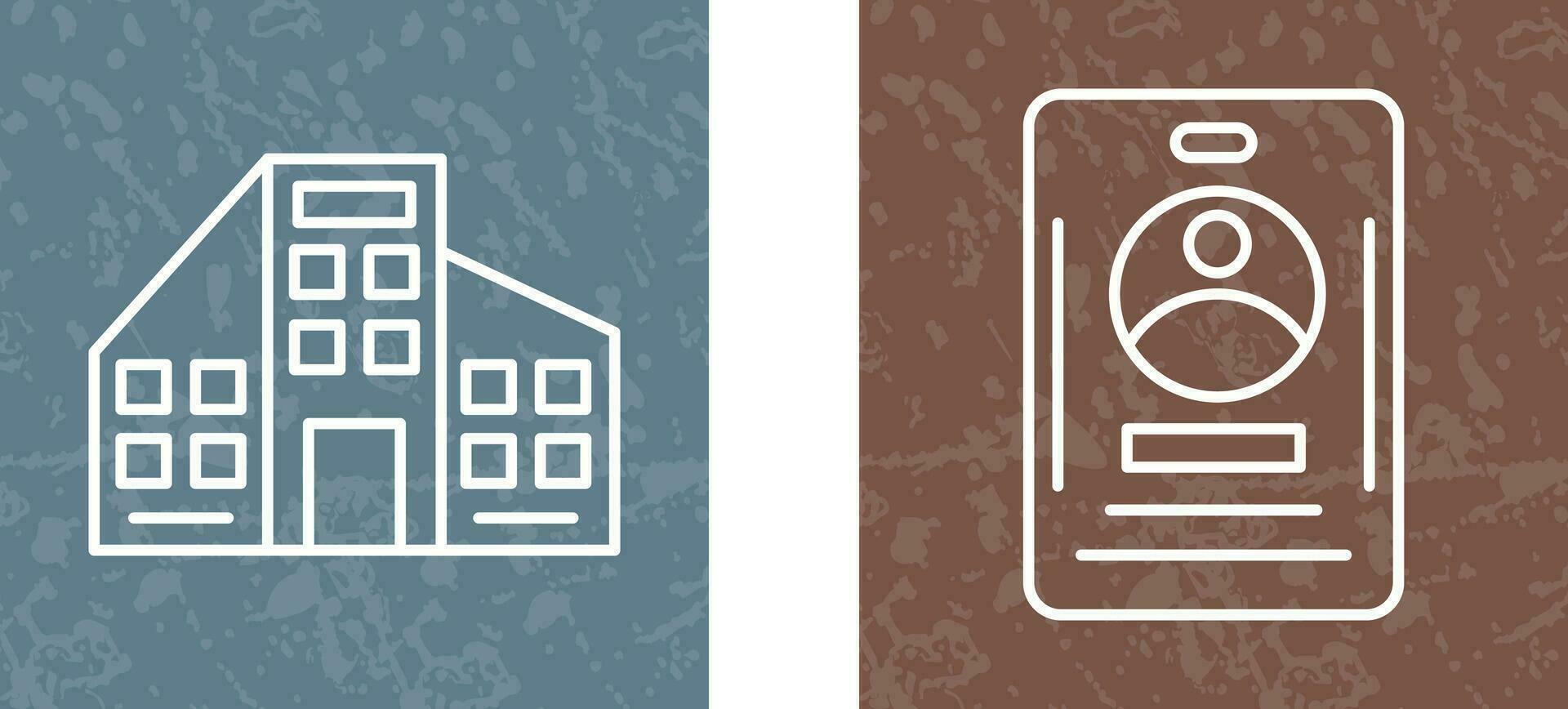 Office Desk and Office Cardv vector