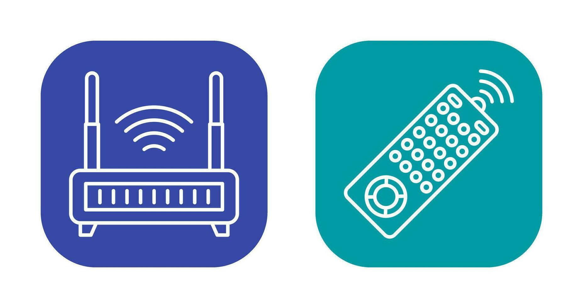 Remote and Antina Icon vector