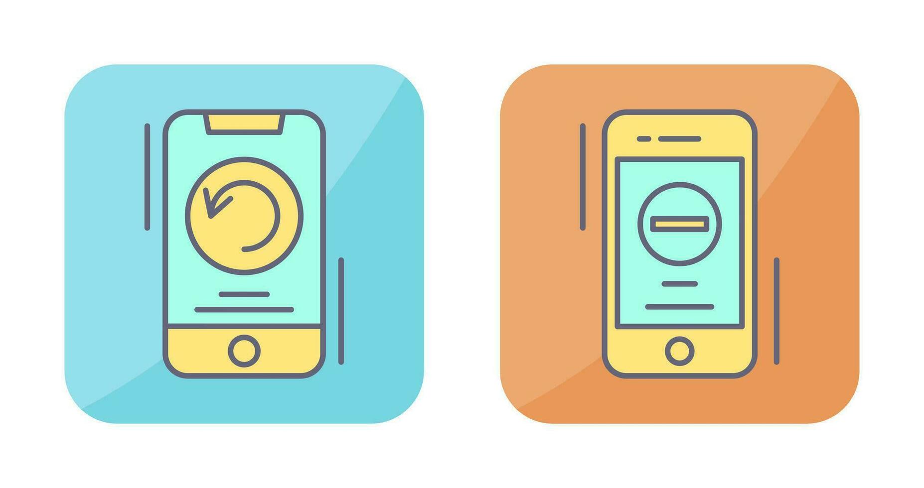 Restart and Remove Icon vector