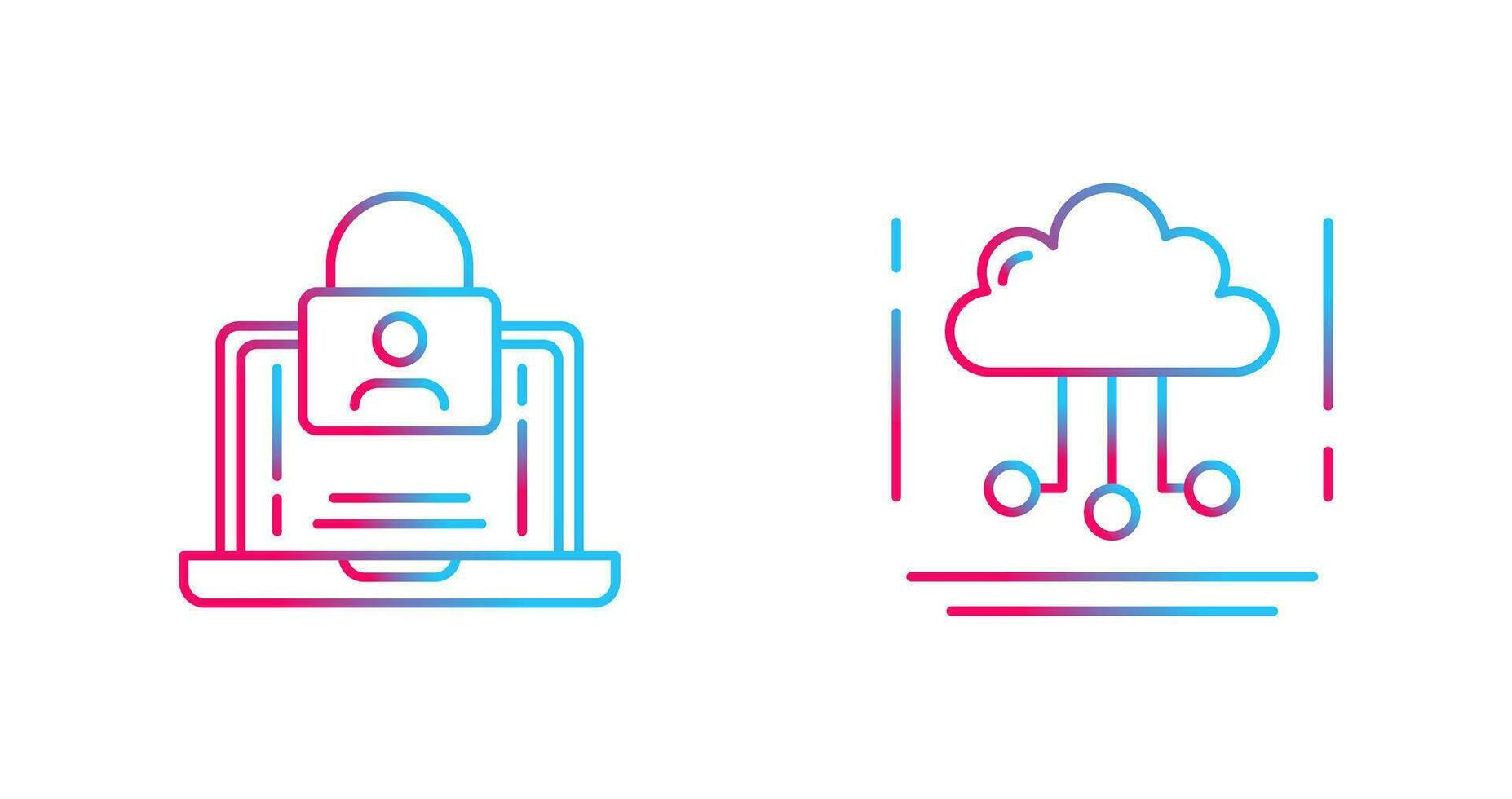 Authentication and Network Icon vector