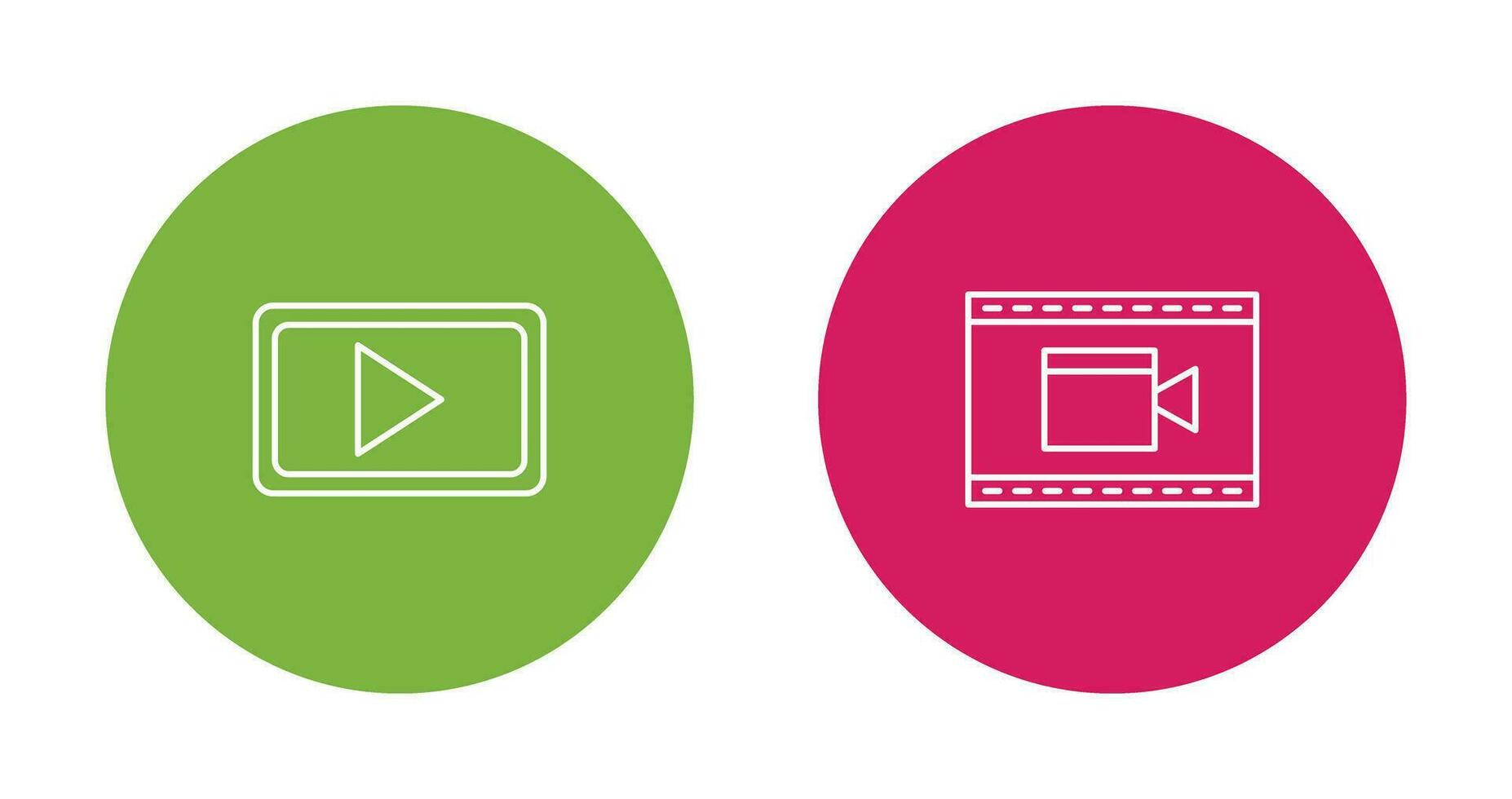 Video Communication and Video and Animation Icon vector