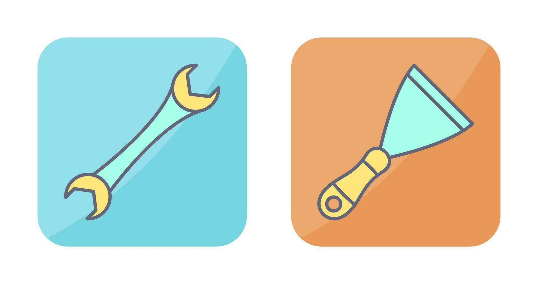 Spanner and Spatula Icon vector