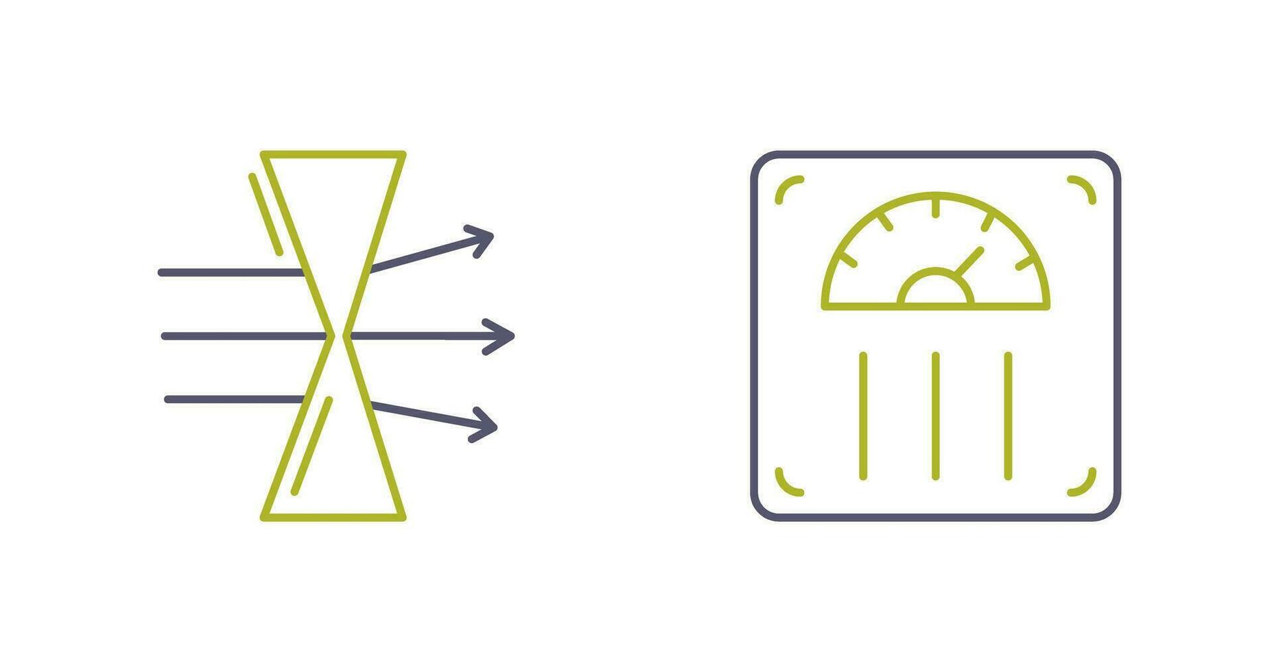 Dispersion and Weight Scale Icon vector