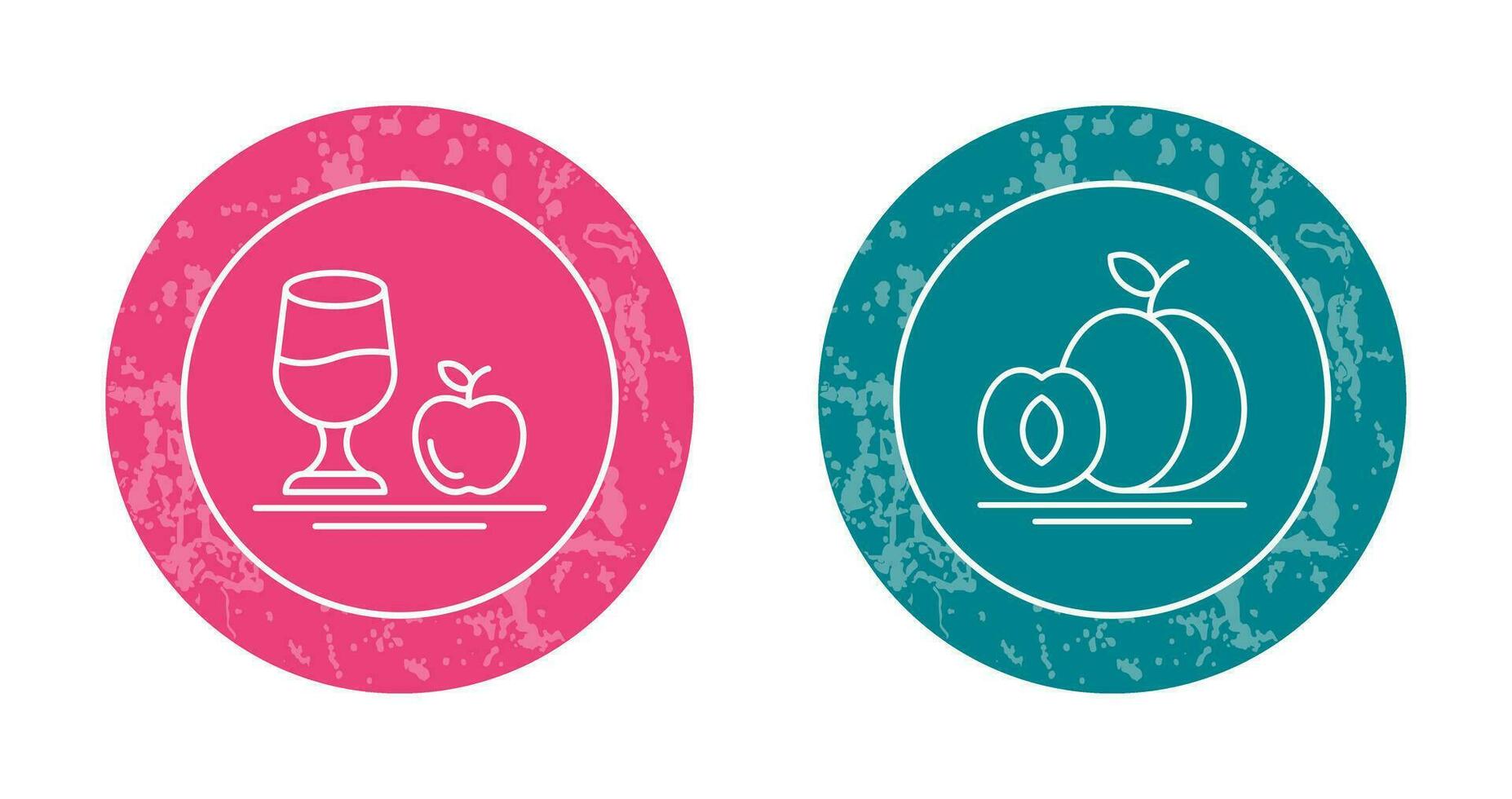Healthy and Apricot Icon vector
