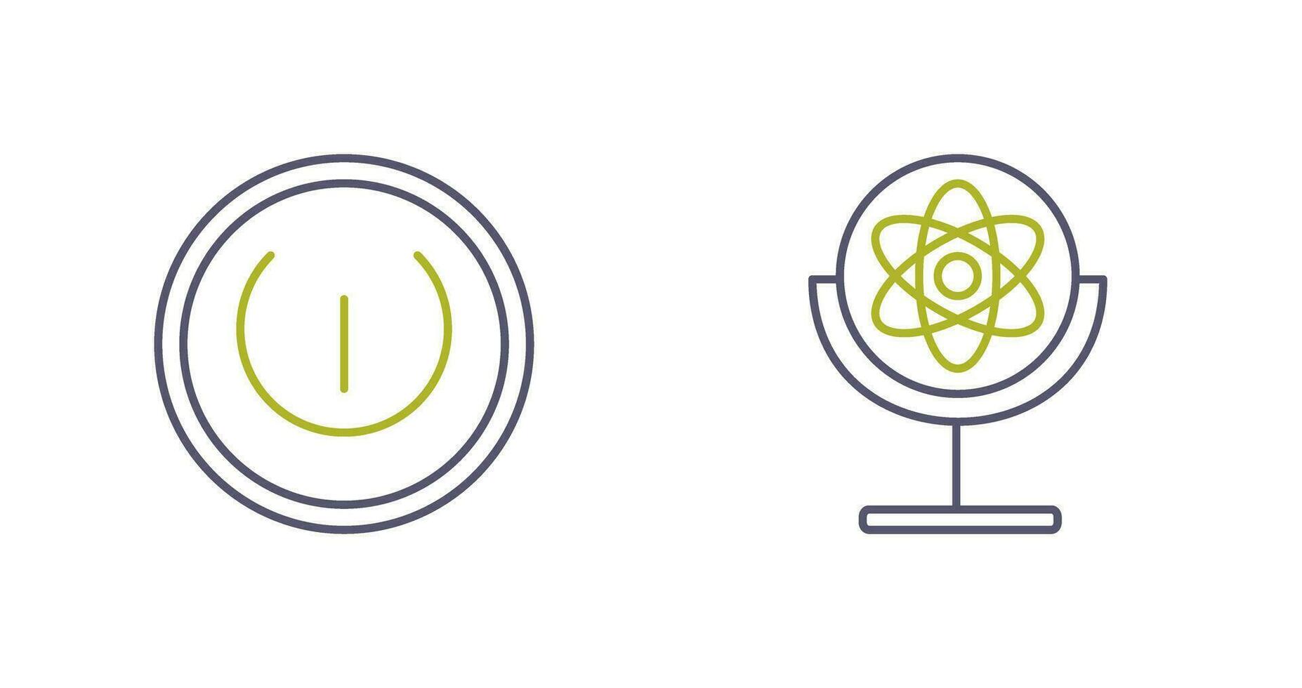 Gyroscope and Power Icon vector