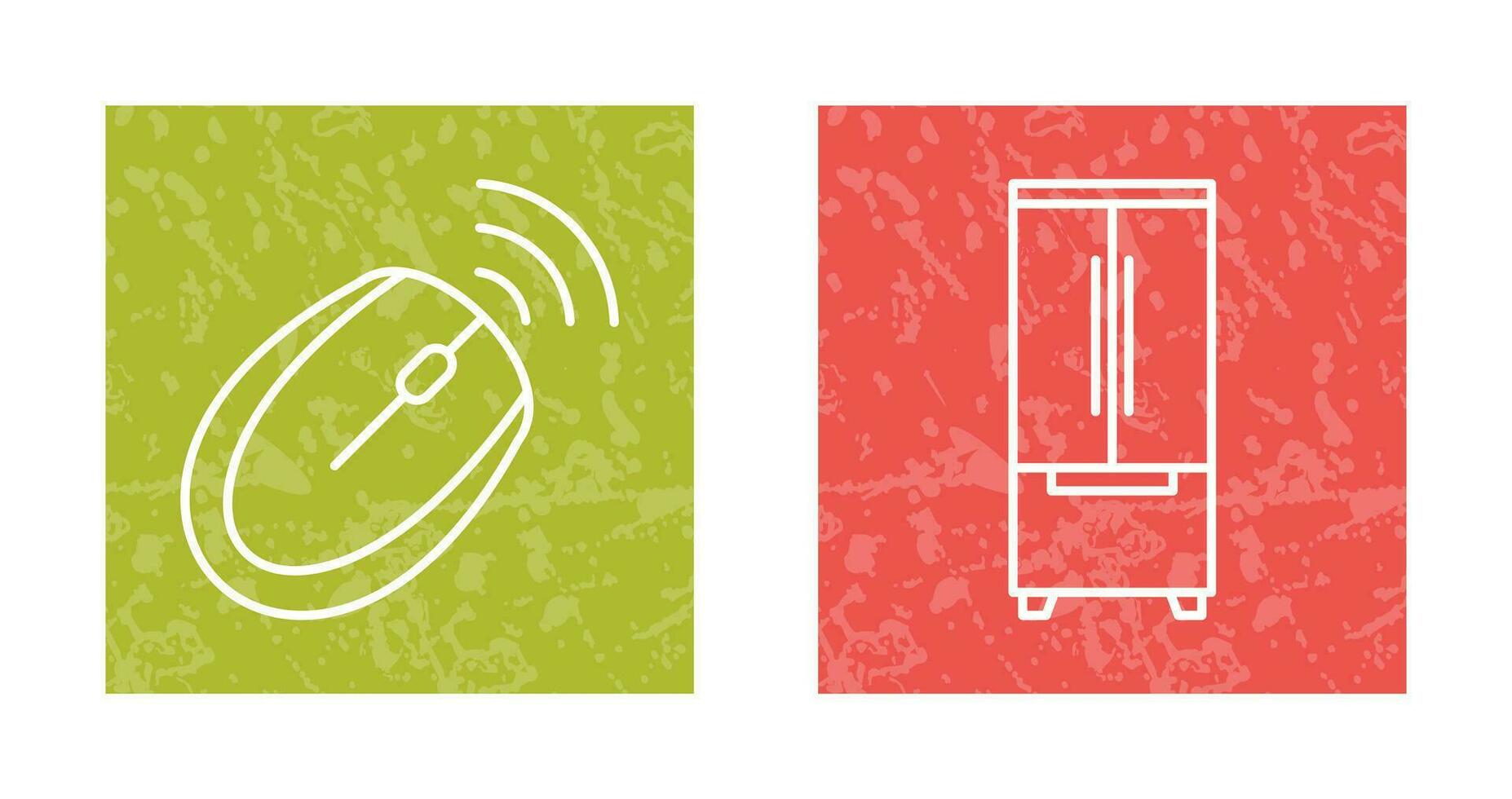 Mouse and Refrigerator Icon vector