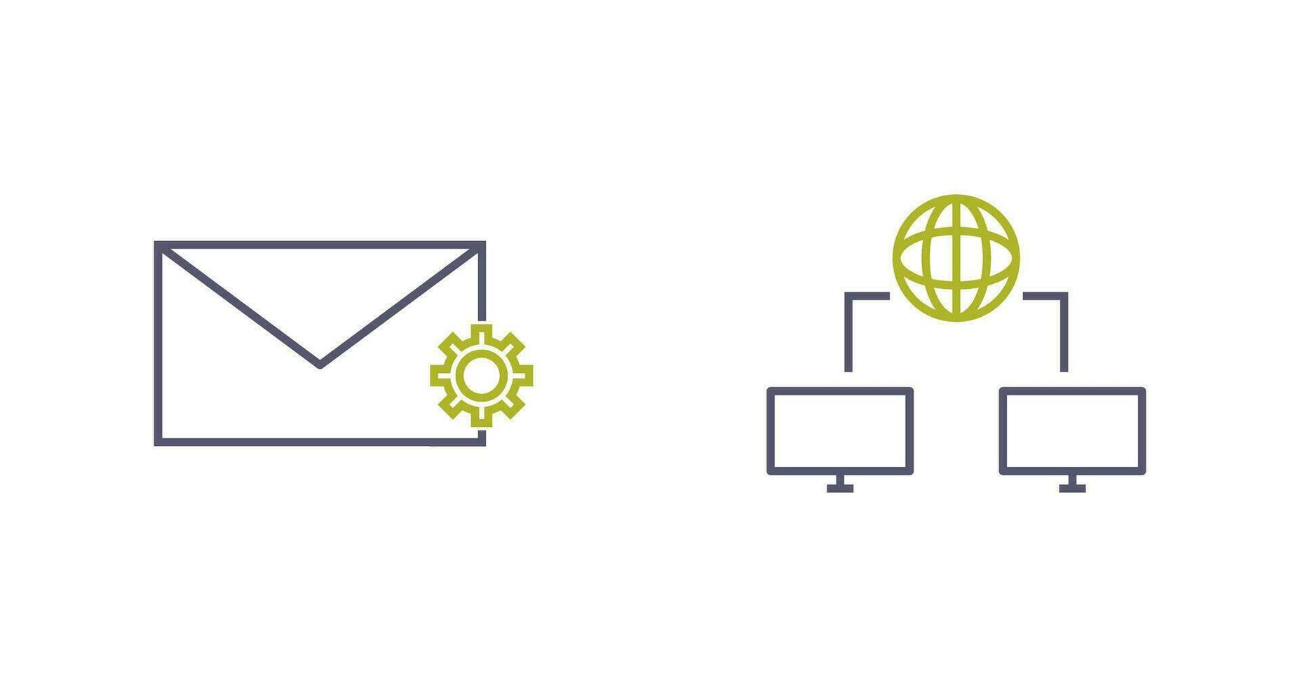 message setting and internet connectivity  Icon vector