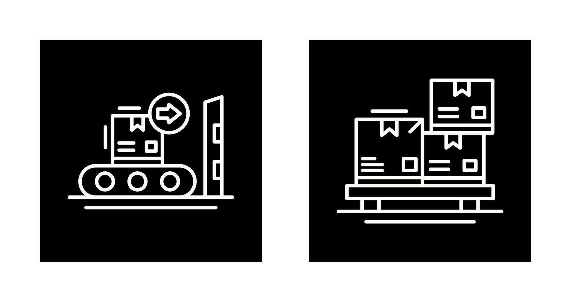delivery and packages Icon vector