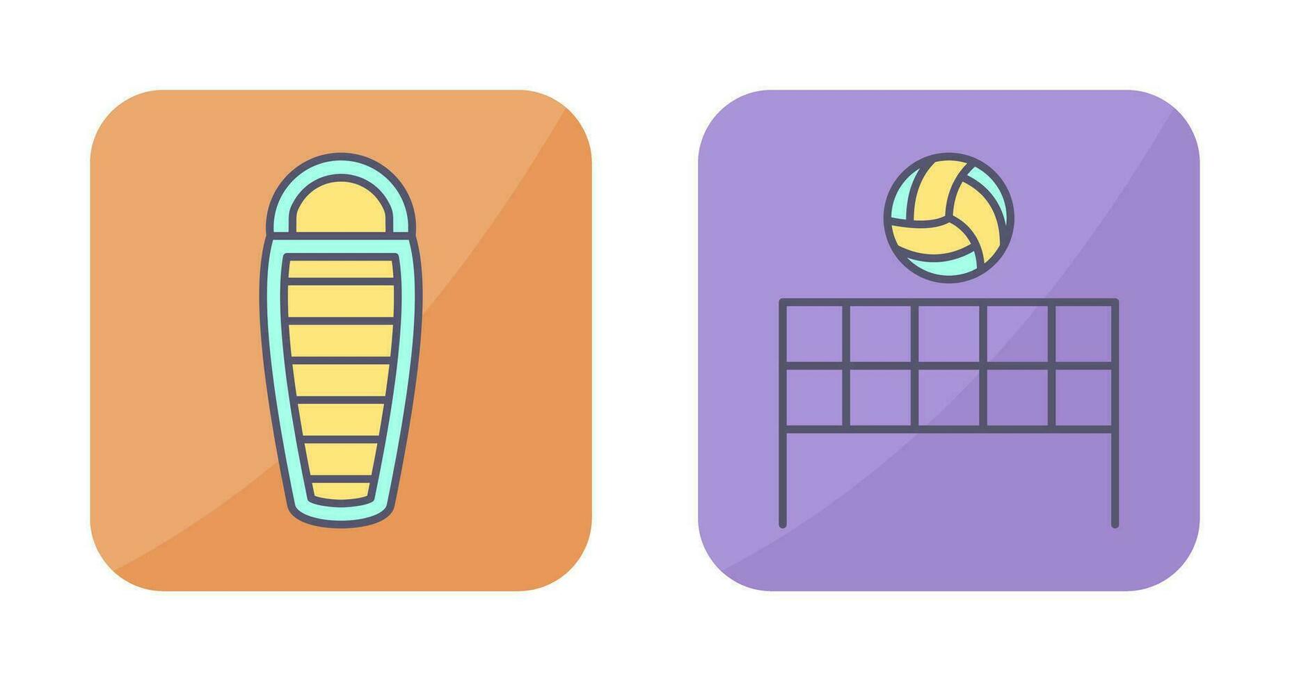 Sleeping Bag and Flash  Icon vector