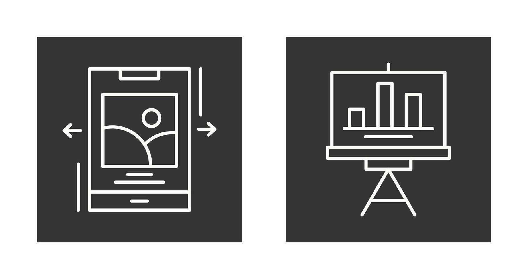 Swipe and Finance Icon vector