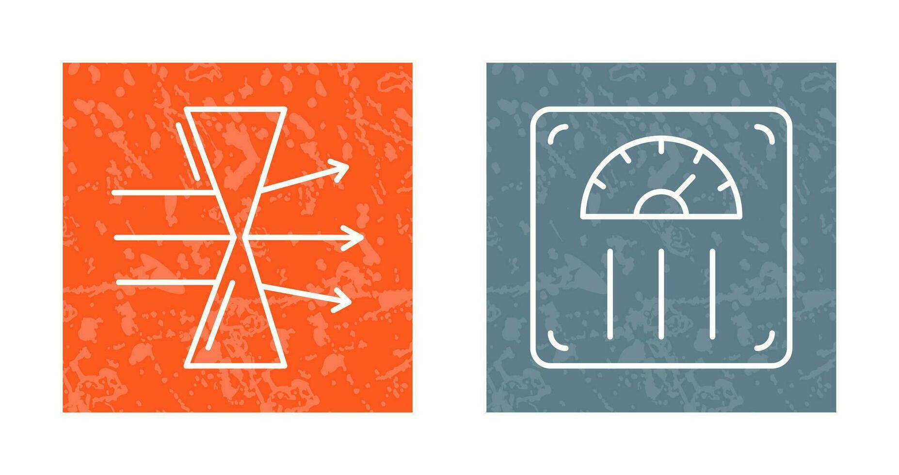 Dispersion and Weight Scale Icon vector