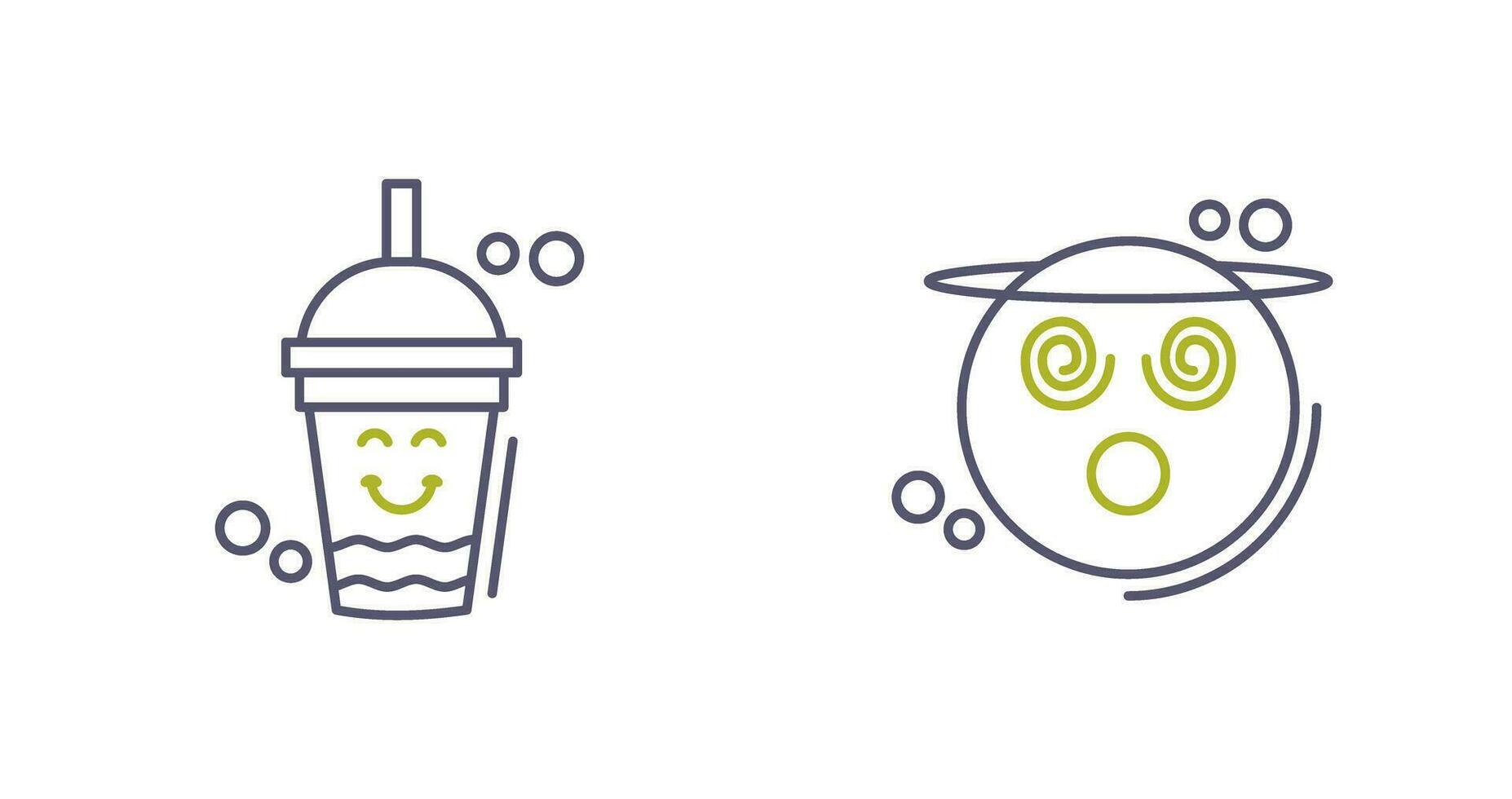 Drink and Dizzy Icon vector