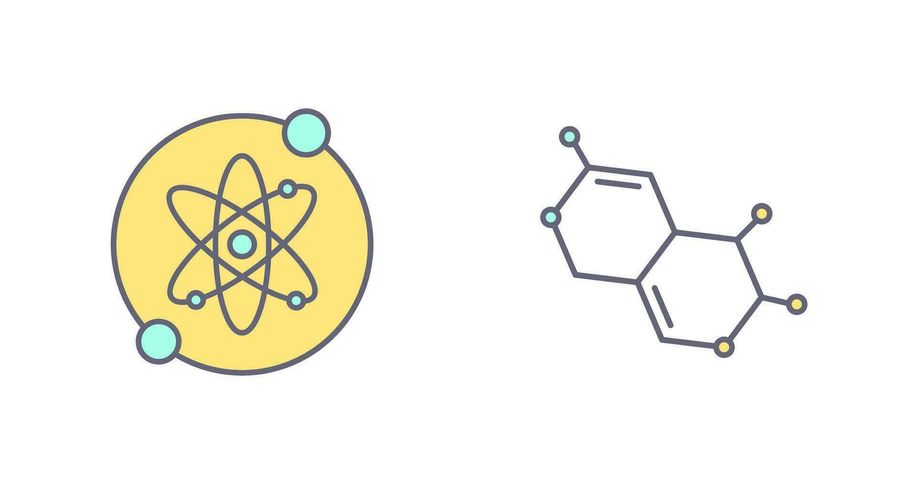 Proton and Molecule Icon vector