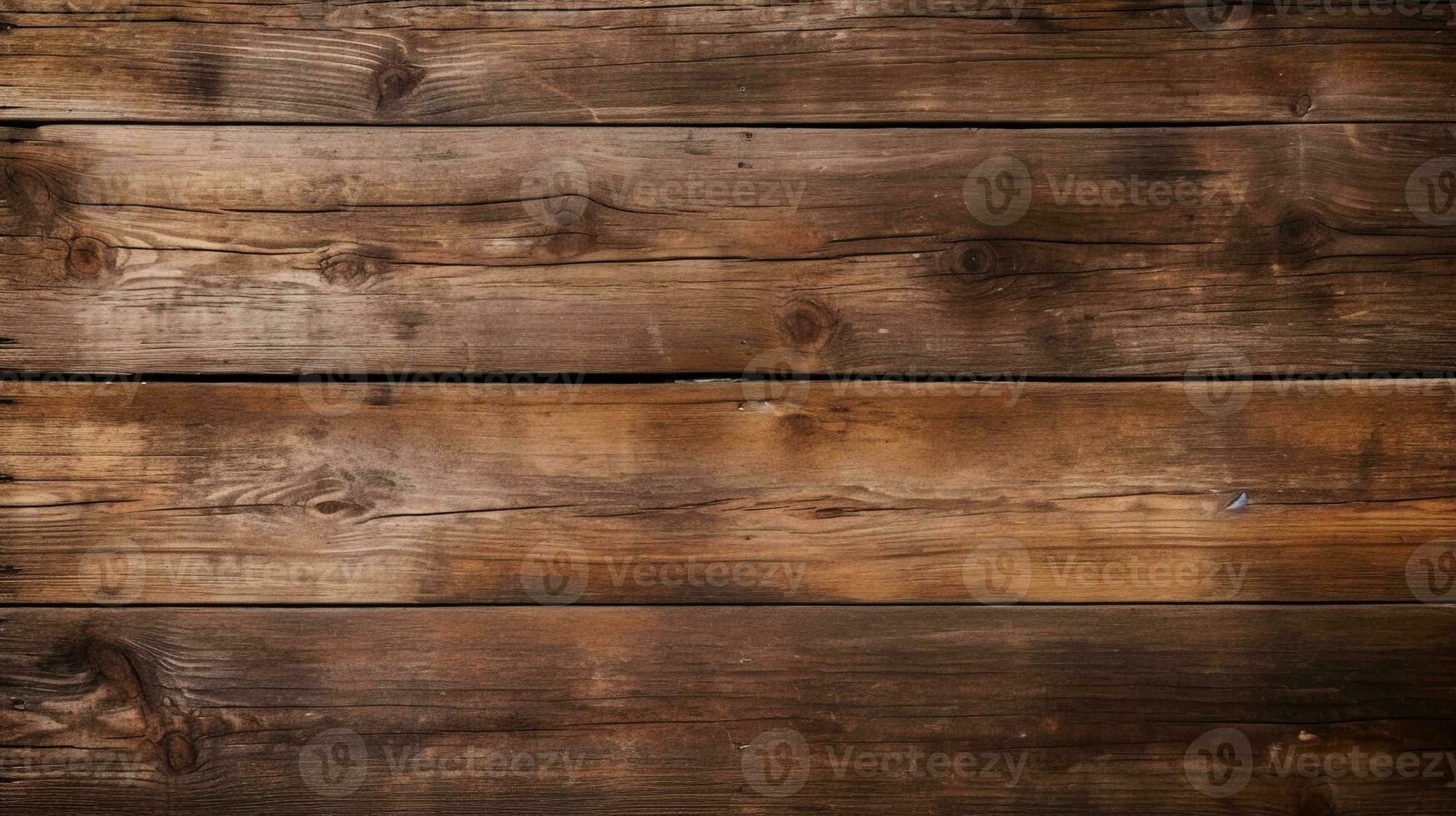 parte superior ver de un rústico oscuro marrón de madera fondo, Clásico Envejecido textura y distintivo madera grano patrón, Perfecto para rústico diseño conceptos, madera fondo, ai generativo foto