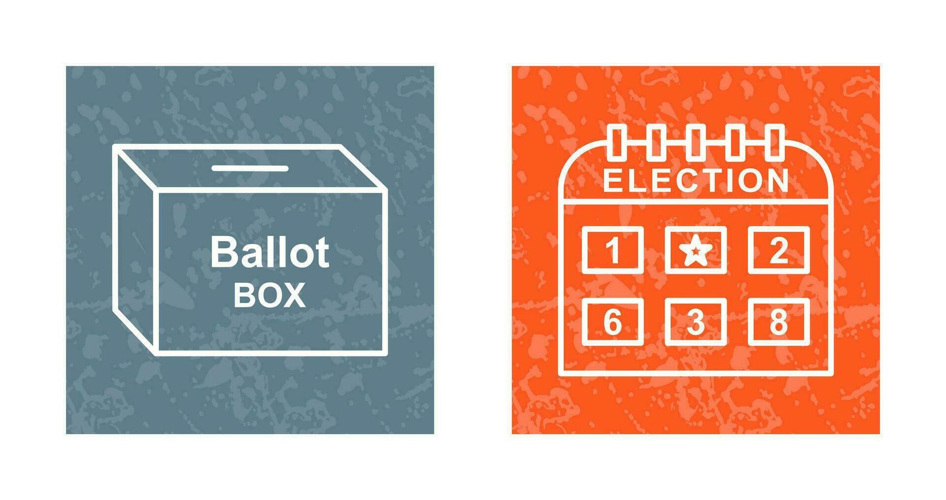 Ballot Box and Election day Icon vector