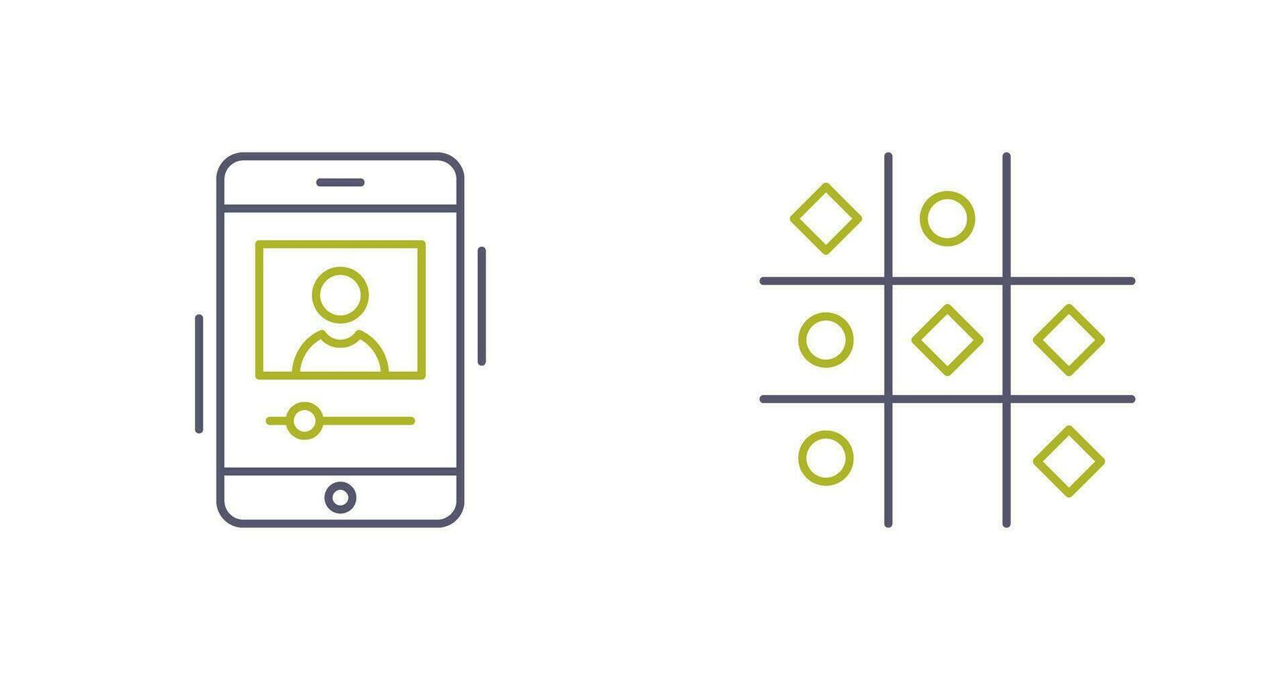 log and Tic Tac Toe Icon vector