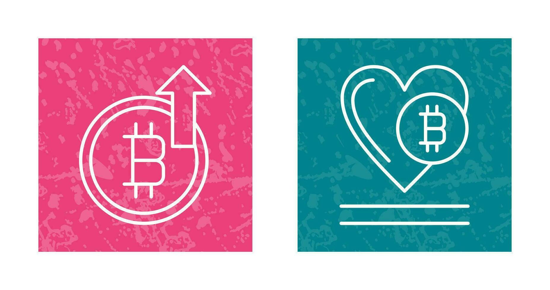 Profit and Heart Icon vector
