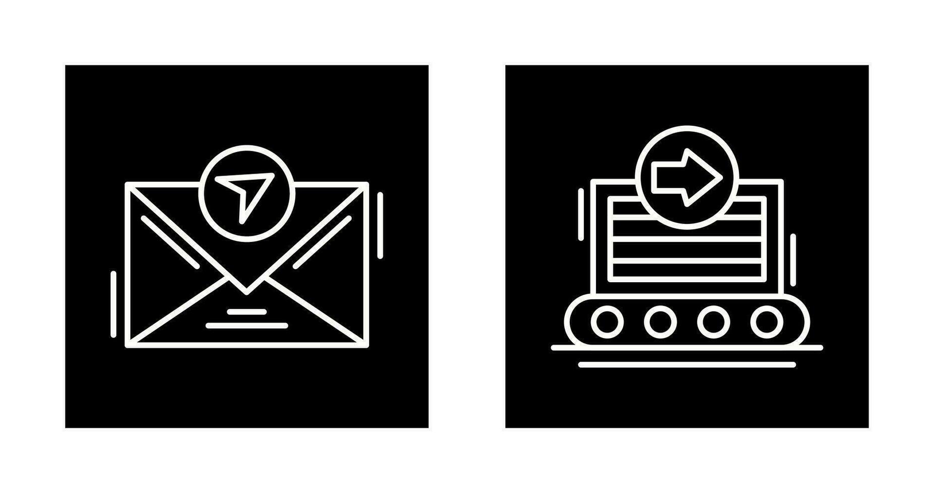 message and container Icon vector