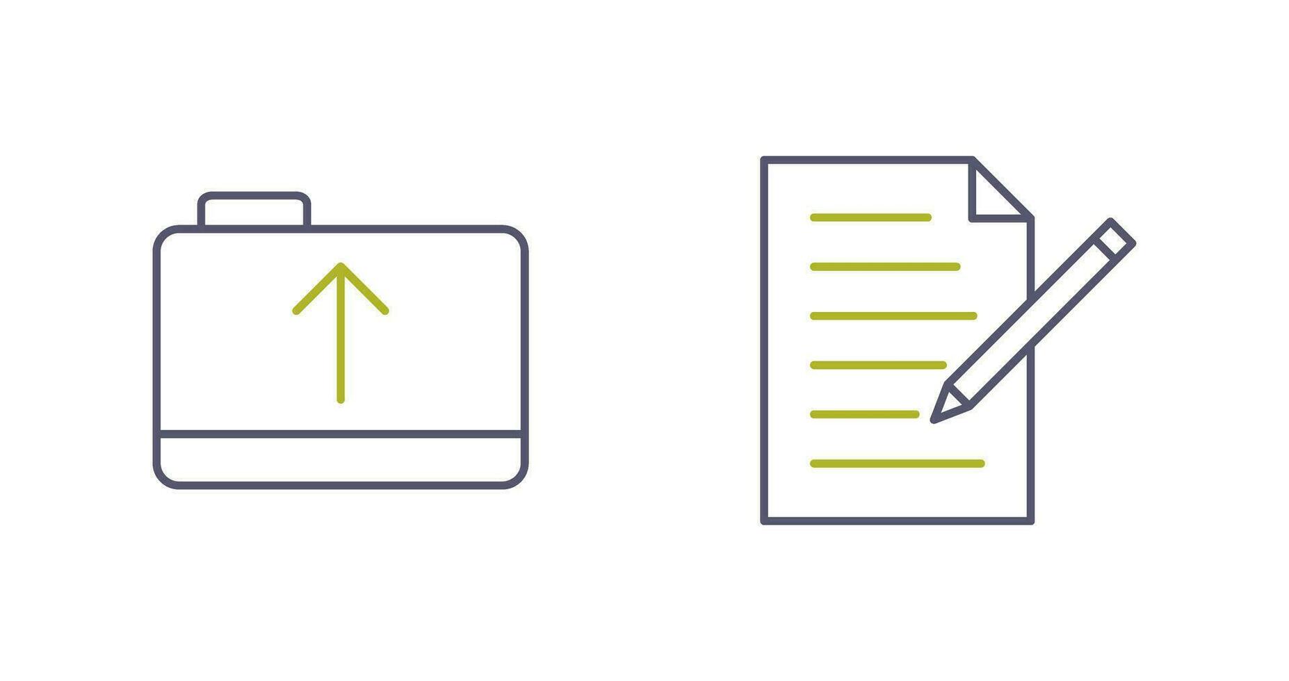 folder and edit document  Icon vector