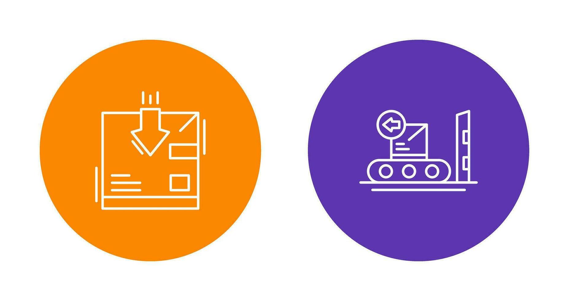 return and delivery Icon vector