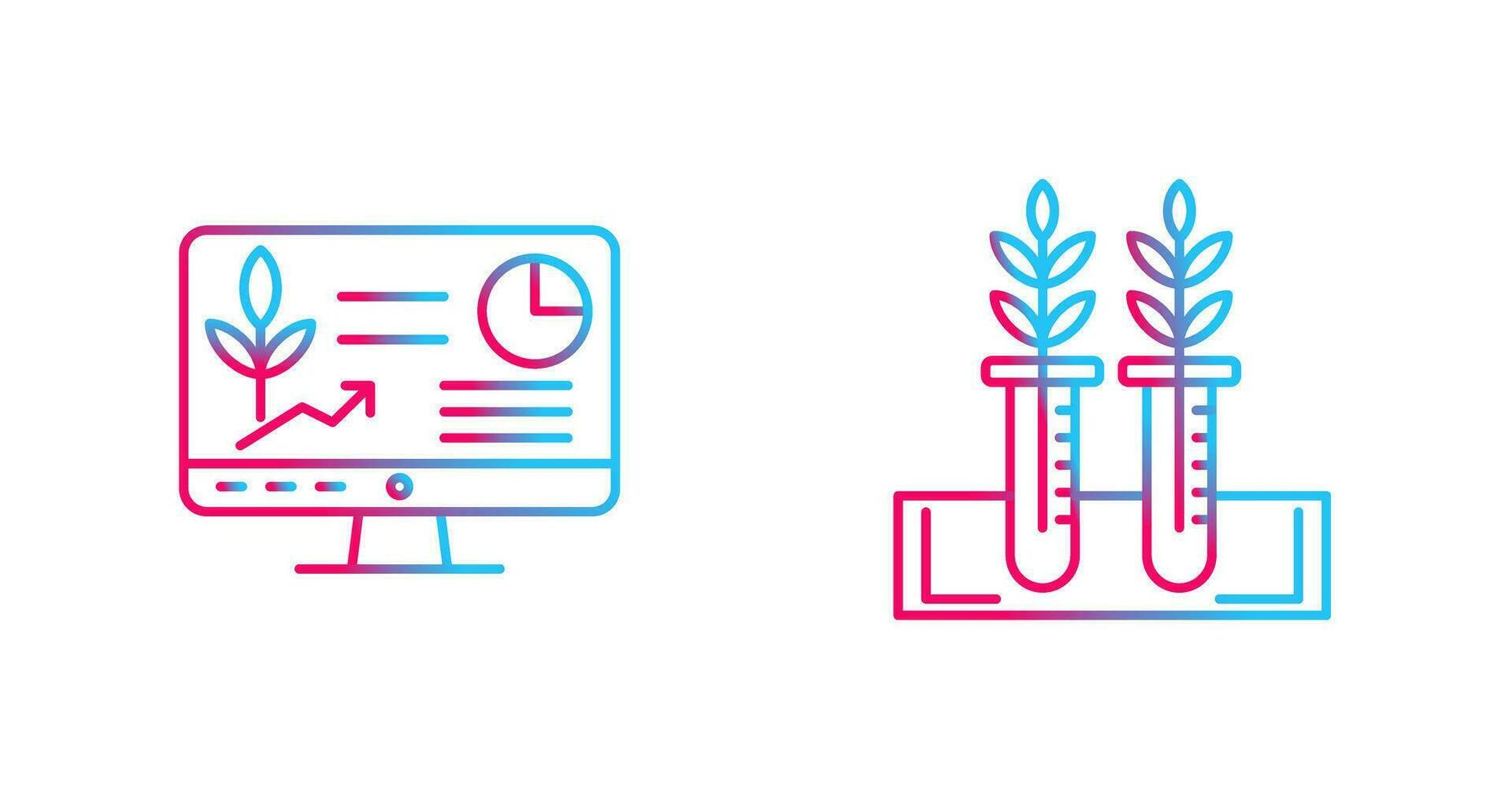 Computer and Test Icon vector