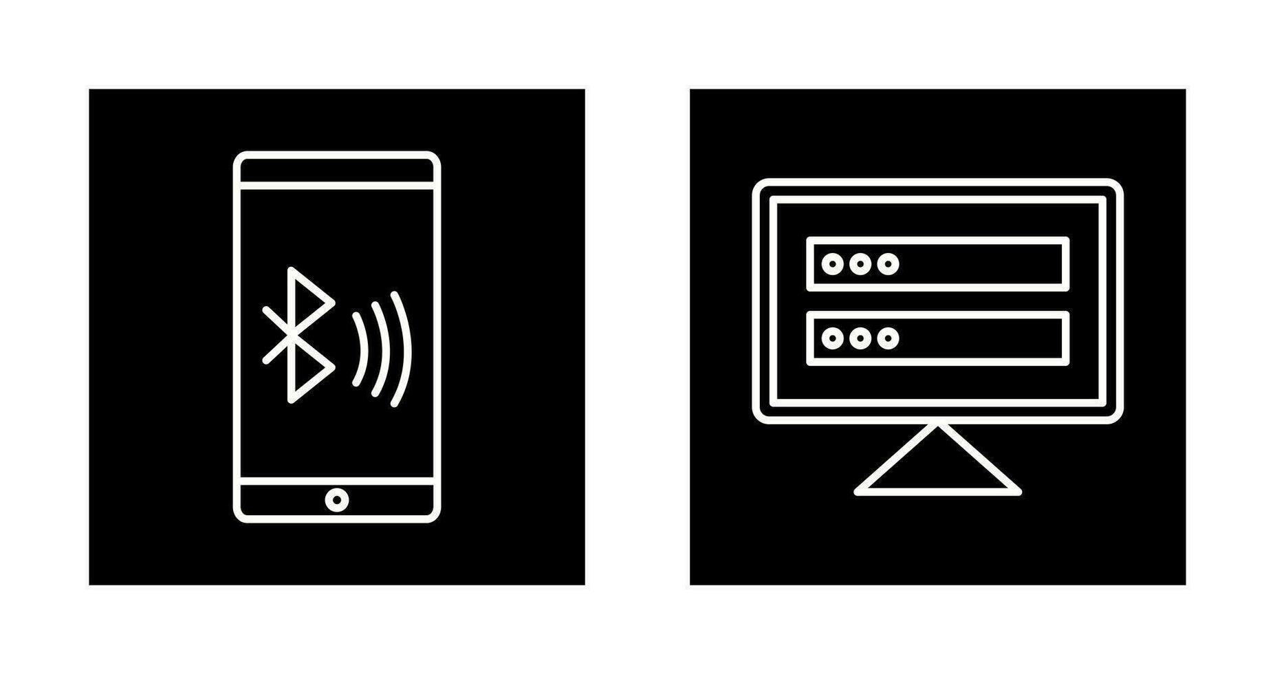 Connected Device and Corrupted data Icon vector