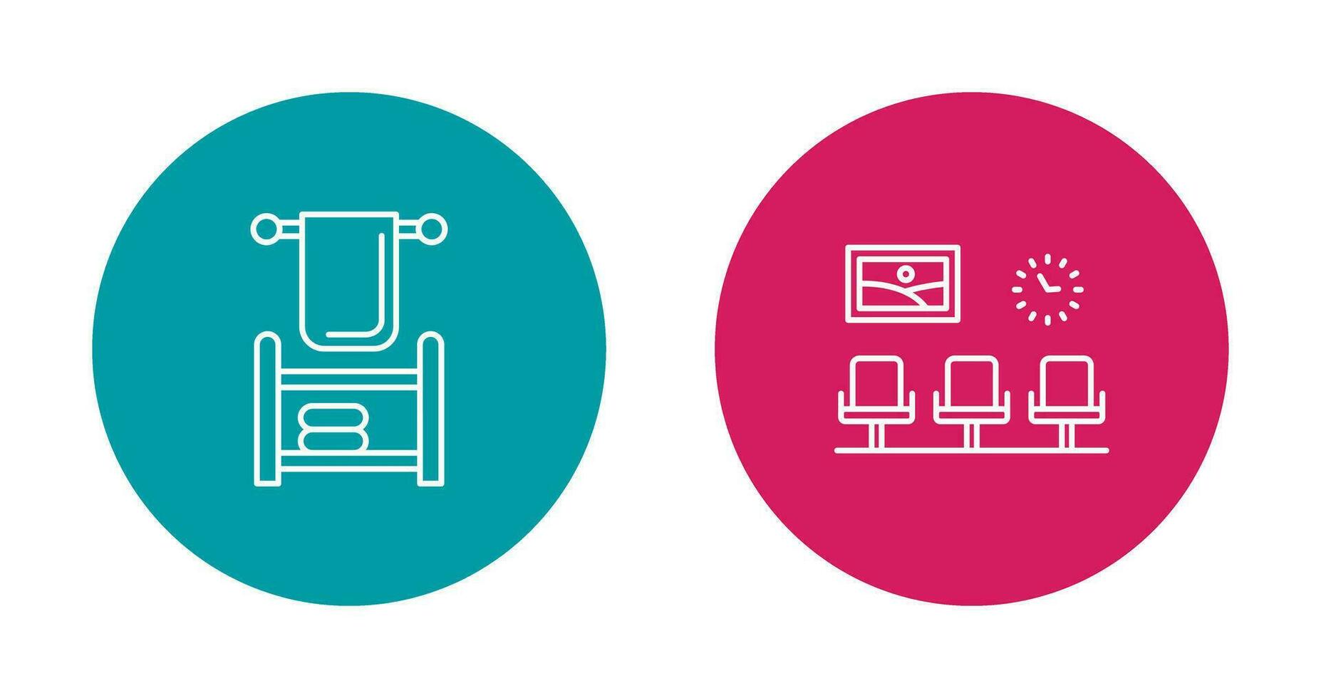 Towel and Seats Icon vector