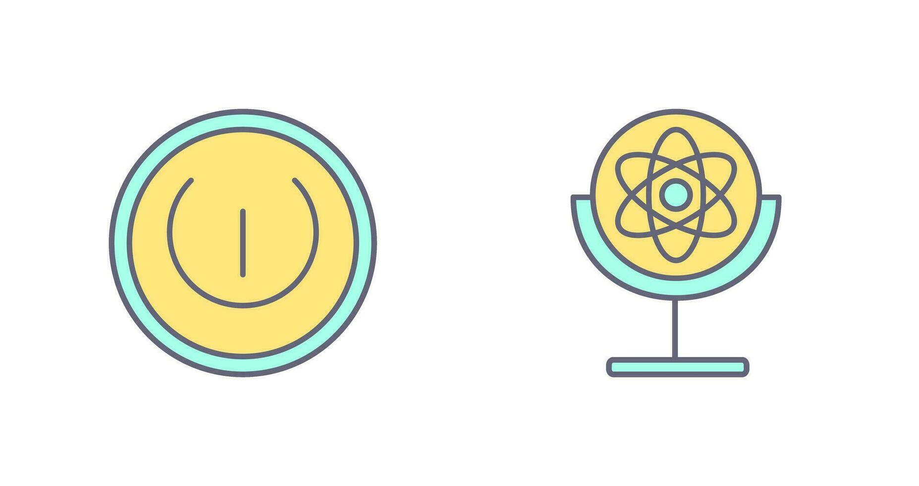 Gyroscope and Power Icon vector