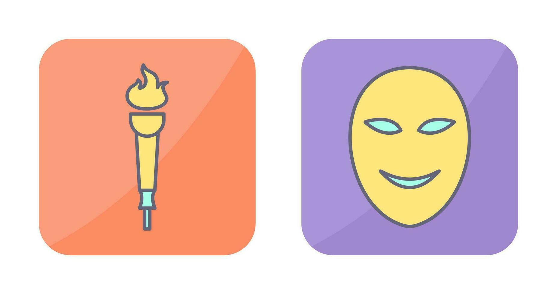 Museum Torch and Ancient Icon vector