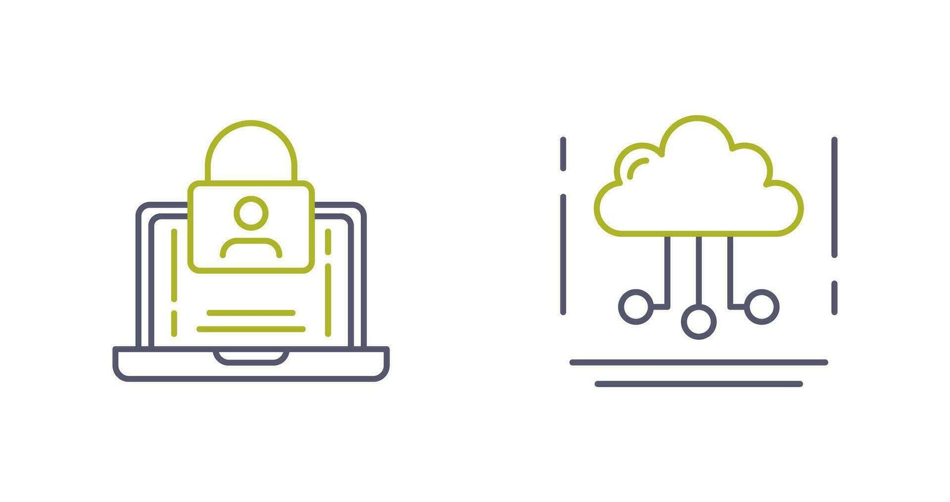Authentication and Network Icon vector