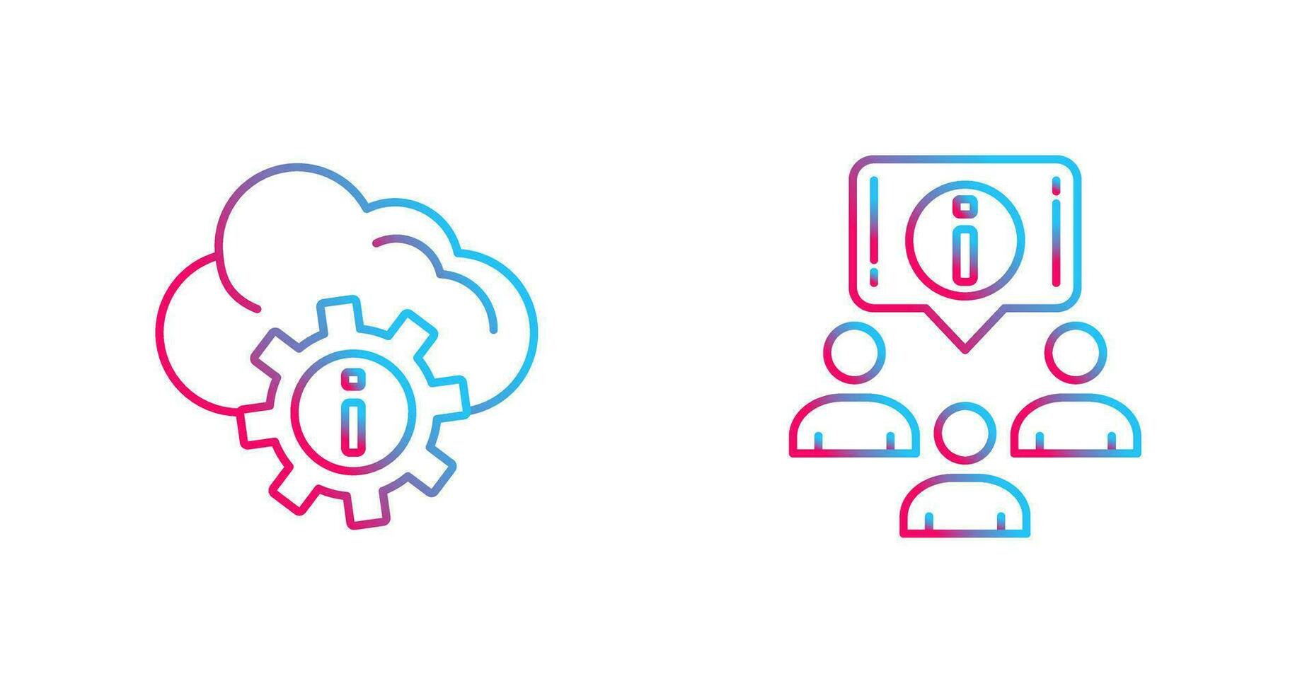 setting and information Icon vector