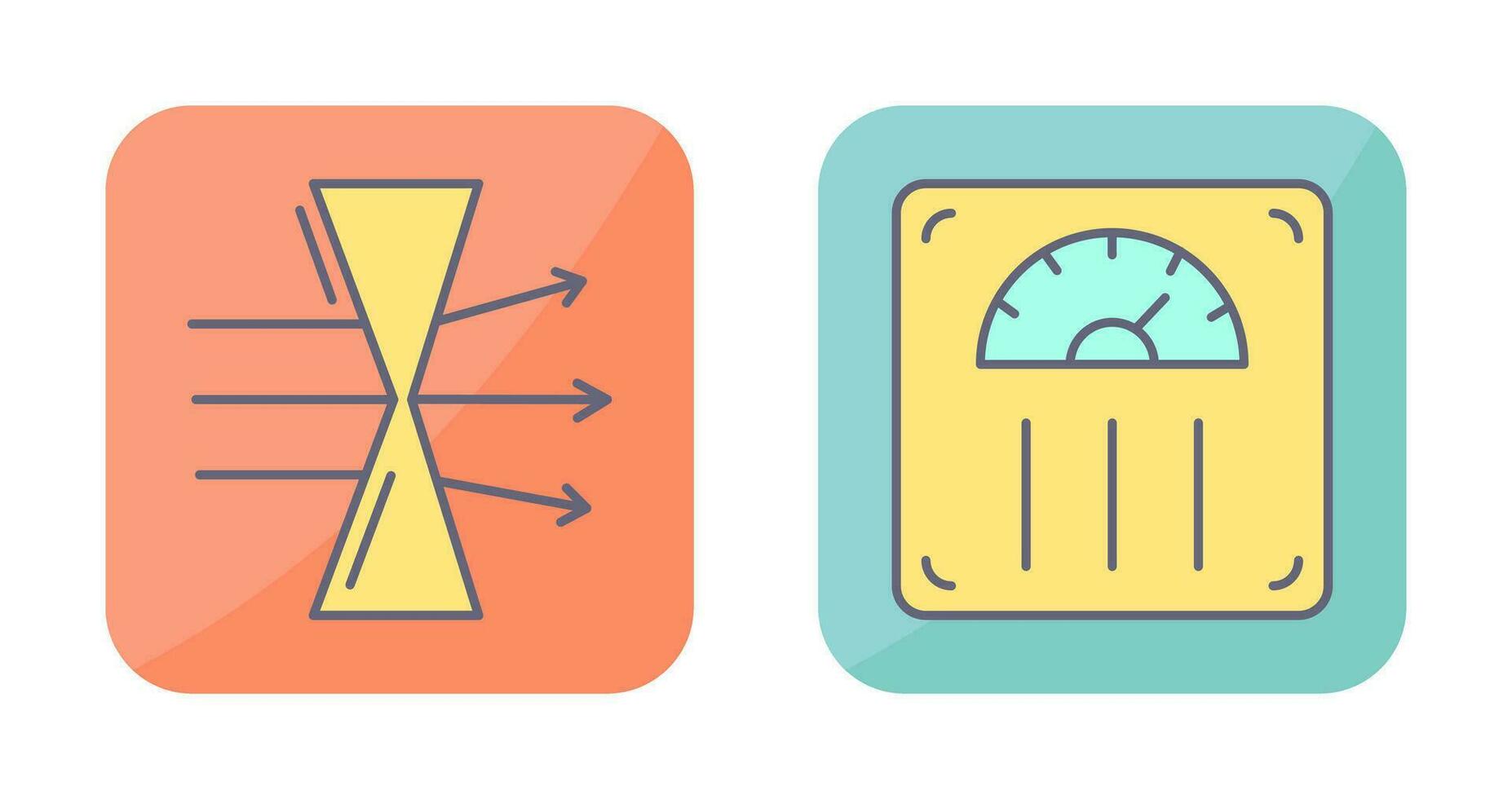 Dispersion and Weight Scale Icon vector