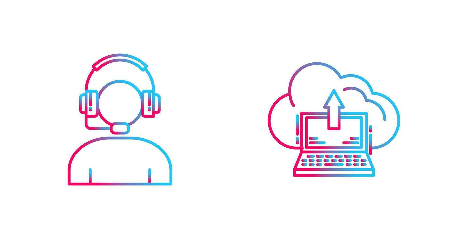 Helpline and backup Icon vector
