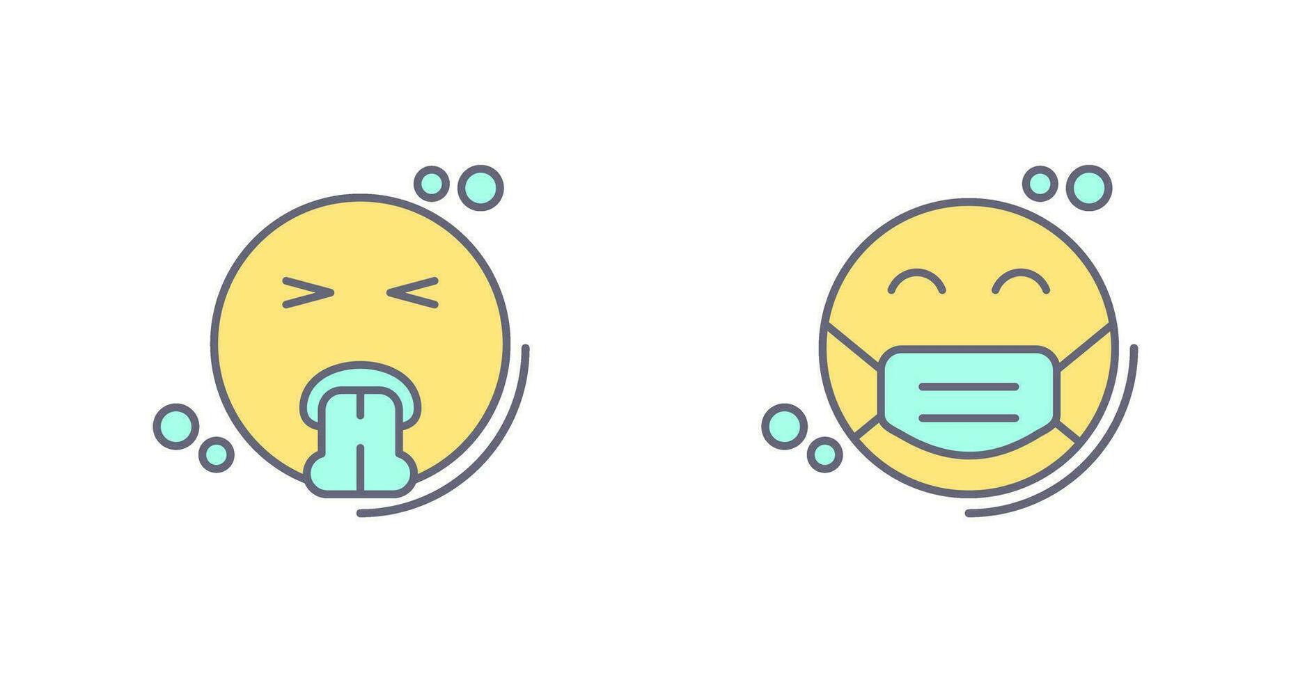 Vomit and Mask Icon vector