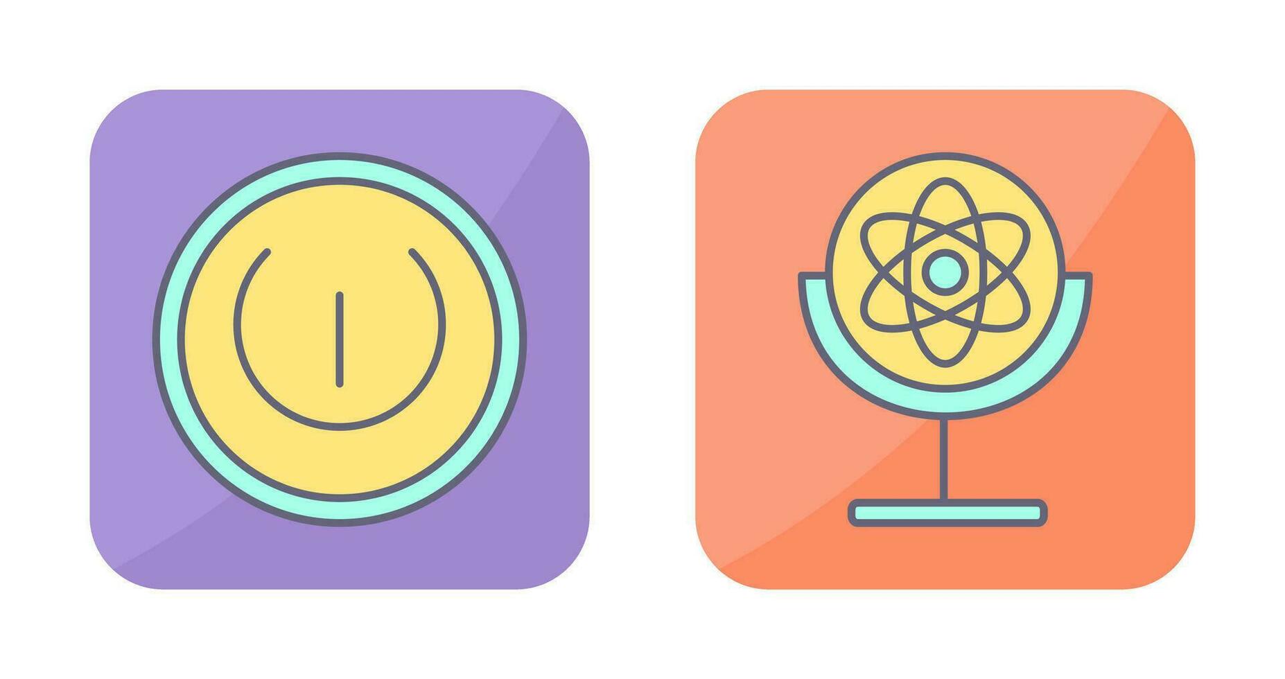 Gyroscope and Power Icon vector